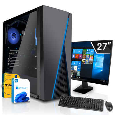 SYSTEMTREFF Gaming-PC-Komplettsystem (27", Intel Core i9 11900KF, Nvidia GeForce RTX 3060 12GB GDDR6, 16 GB RAM, 2000 GB HDD)