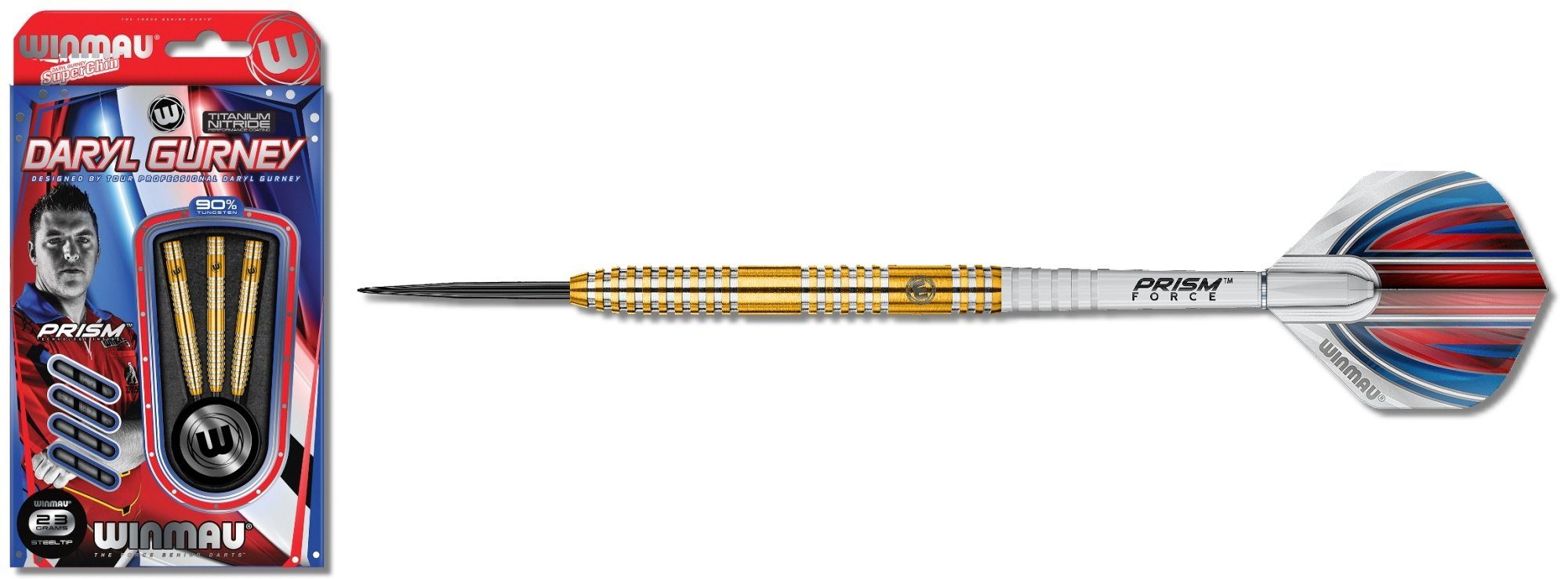 Winmau Dartpfeil Winmau Daryl Gurney Steeldart 1005 23 g oder 25 g