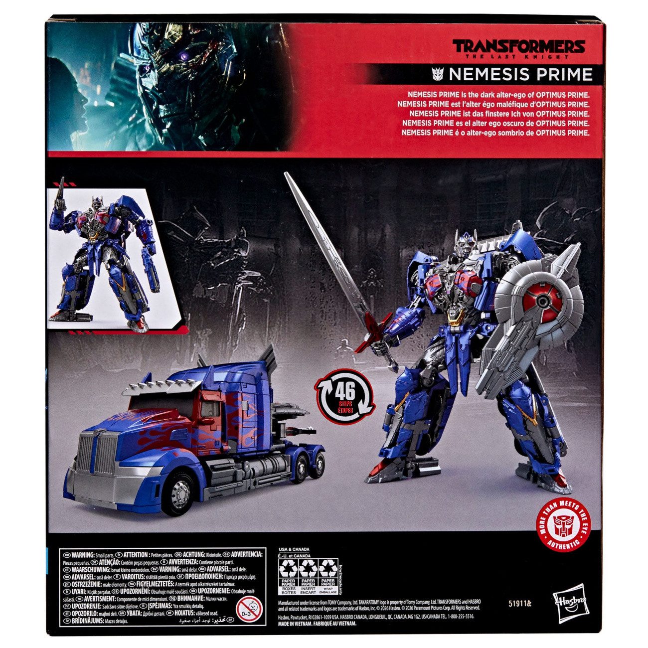 Hasbro Actionfigur Transformers: The Last Knight Studio Series Leader Class Actionfigur N