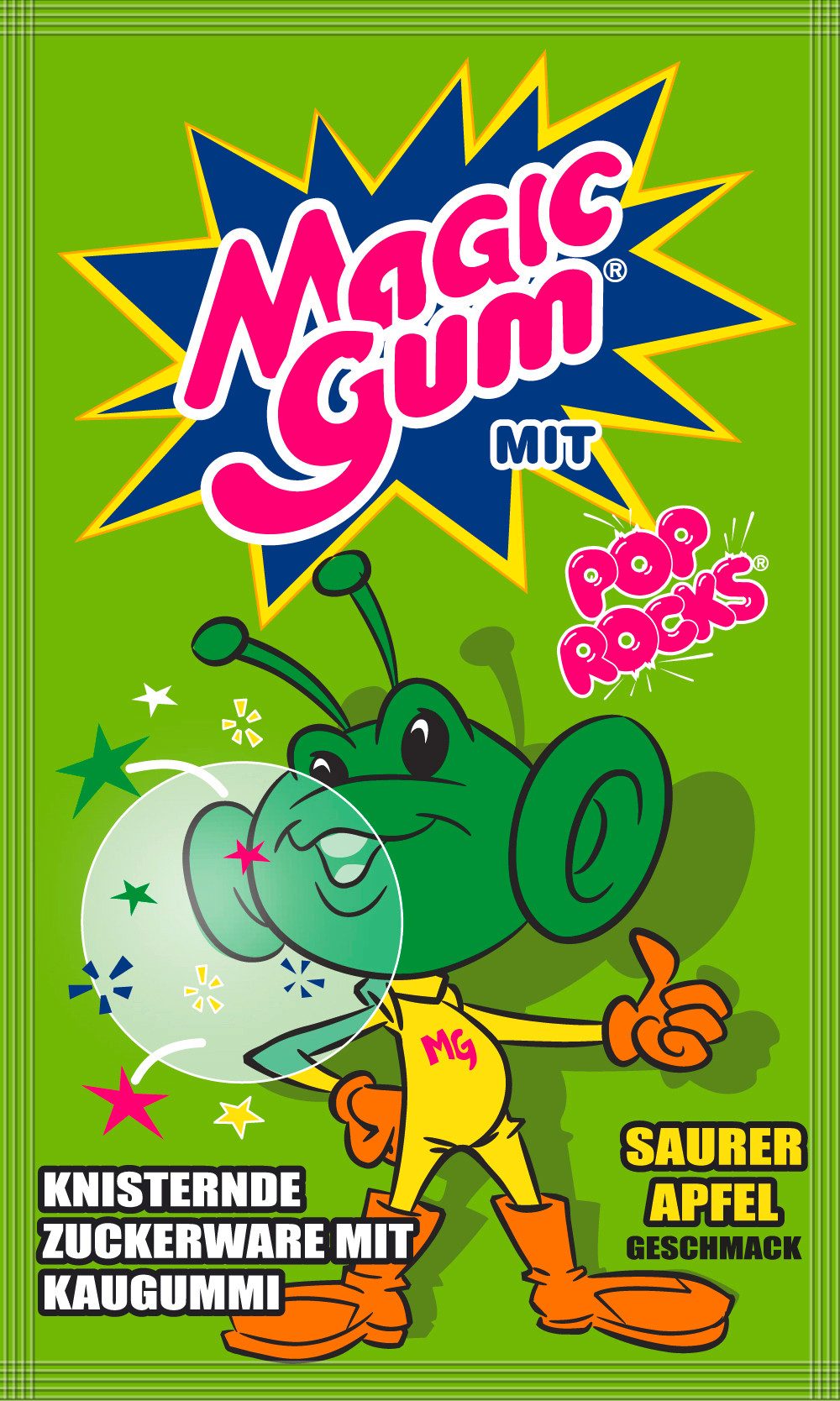 Magic Gum Süßigkeit, Magic Gum Saurer Apfel 7g