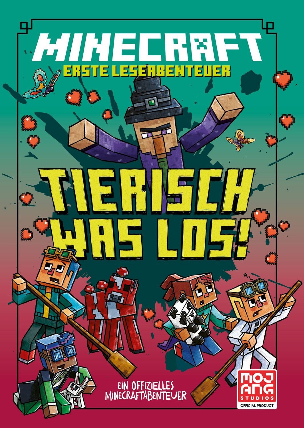 Minecraft Erste Leseabenteuer – Tierisch was los! / Nick Eliopulos, Mojang AB, Ein offizielles Minecraft-Abenteuer, Abenteuerlich und witzig für Kinder ab 7 Jahren, Viele Bilder und kurze Texte für Leseanfänger ab der 2. Klasse
