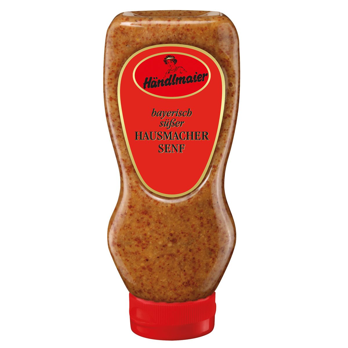 Händlmaier Saucen, Händlmaiers Hausmachersenf süß in der Squeeze Flasche Vegan 400ml