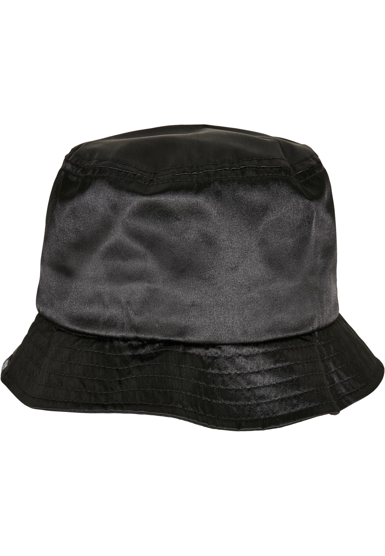 URBAN black Cap Hat CLASSICS Unisex Satin Bucket Trucker