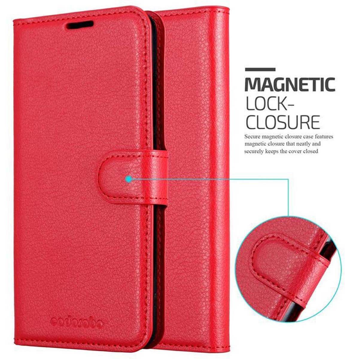 Cadorabo Handyhülle für Xiaomi Mi A2 LITE / RedMi 6 PRO Hülle Xiaomi Mi A2 LITE / RedMi 6 PRO, Hülle Schutzhülle mit Standfunktion, Kartenfach und Magnetverschluss