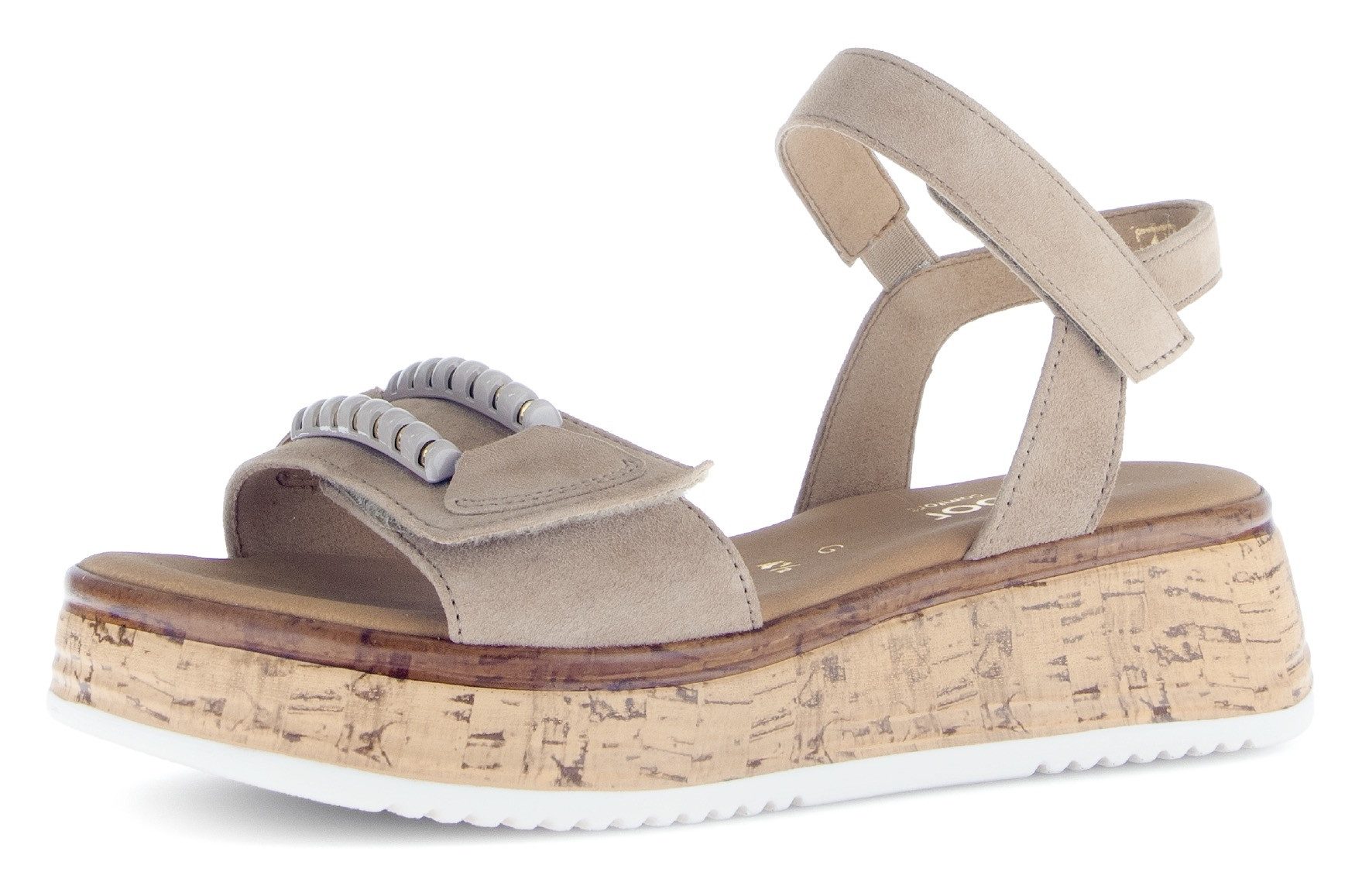 Gabor RHODOS Sandalette, Sommerschuh, Riemchensandale mit zwei Klettverschl günstig online kaufen