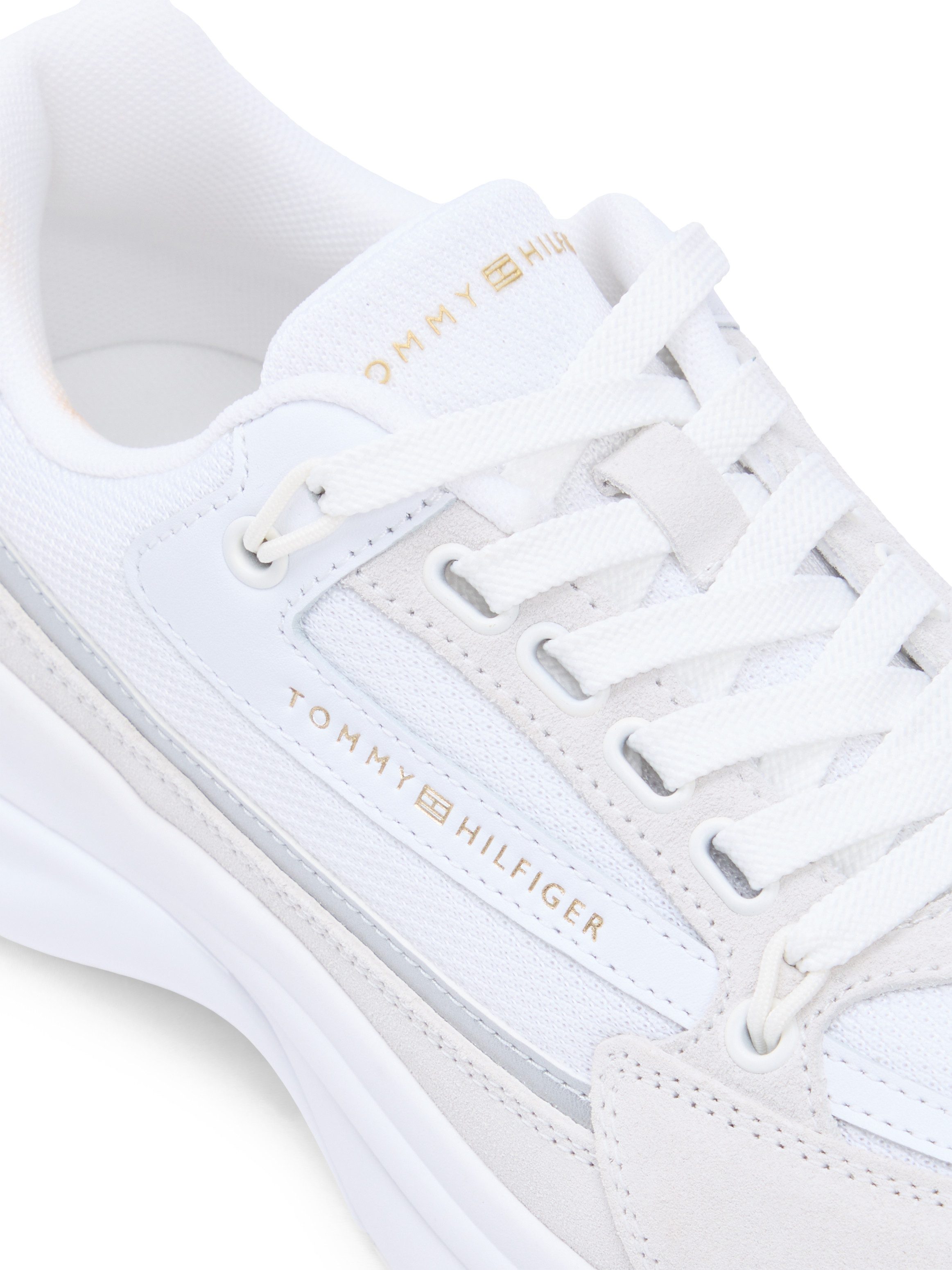 Tommy Hilfiger TH SPORTY CHIC RUNNER Keilsneaker Keilabsatz, Freizeitschuh, Halbschuh, Schnürer mit Kontrastbesatz