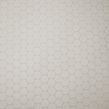 Floordirekt Vinylboden CV-Belag Fairplay Kreise Weiß, Erhältlich in vielen Größen, mit 3D Effekt
