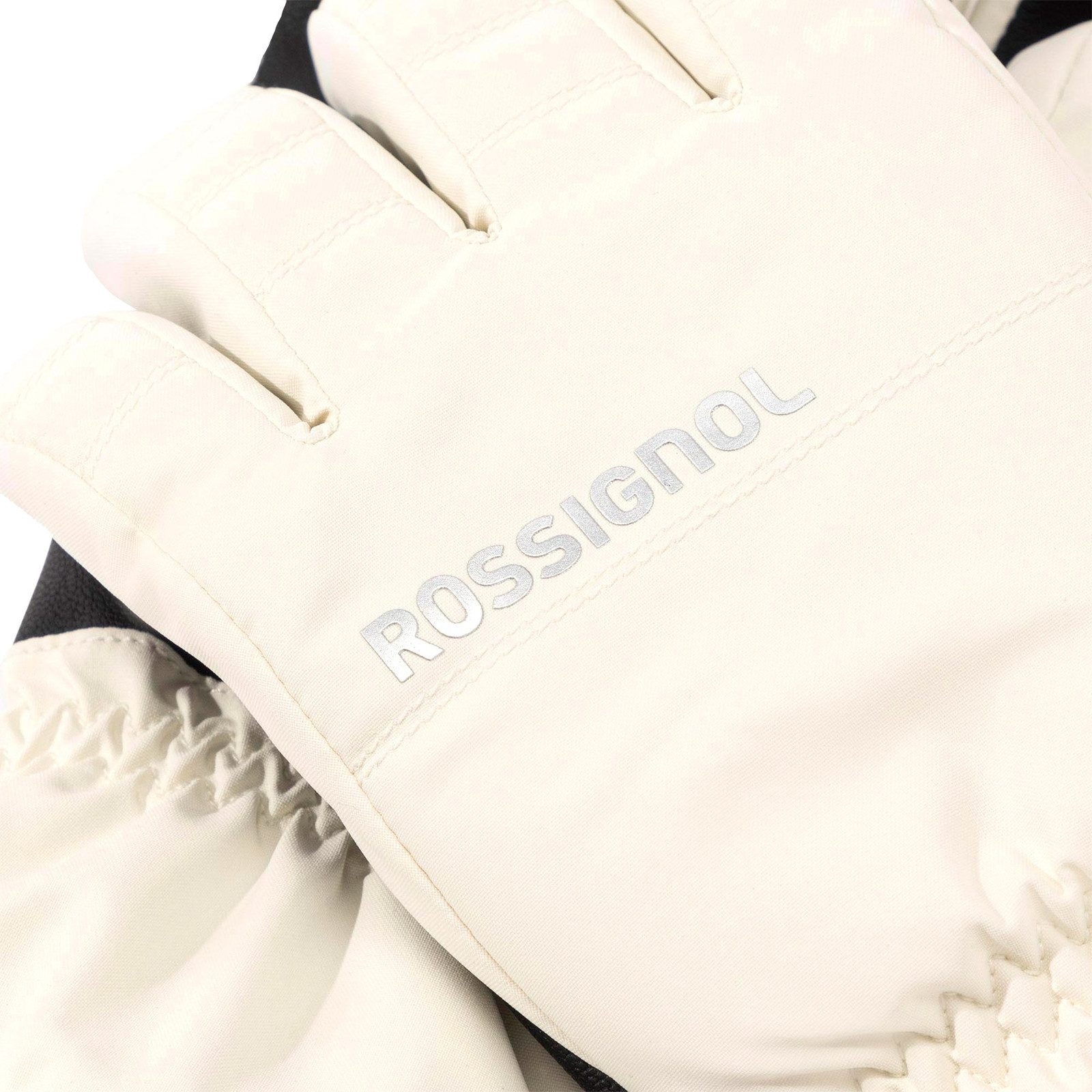 Rossignol Skihandschuhe Perfy G mit aufgedrucktem Markenschriftzug in silber