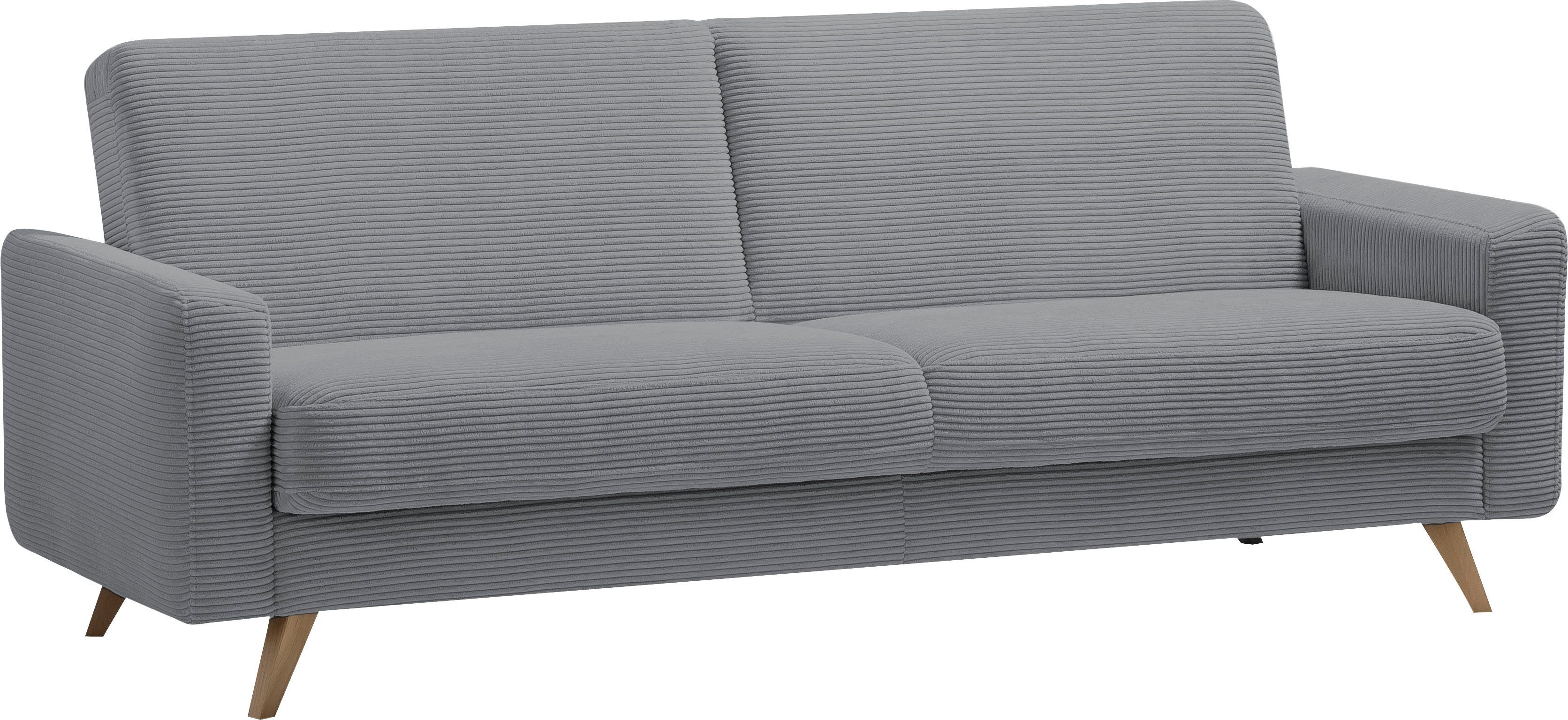 exxpo - sofa fashion 3-Sitzer "Samso, elegant und bequem, aktueller Cord Be günstig online kaufen