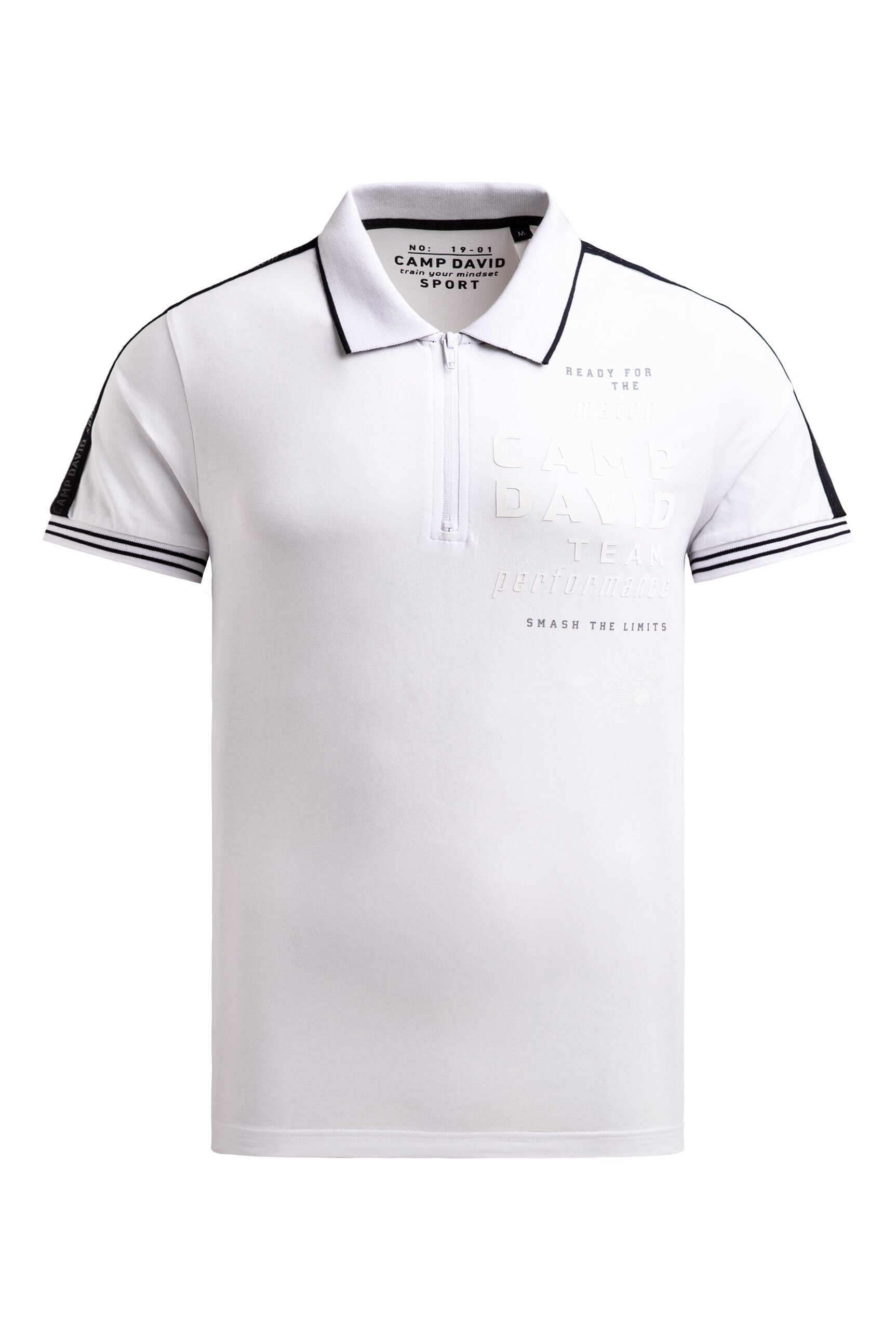 CAMP DAVID Poloshirt mit reflektierenden Details
