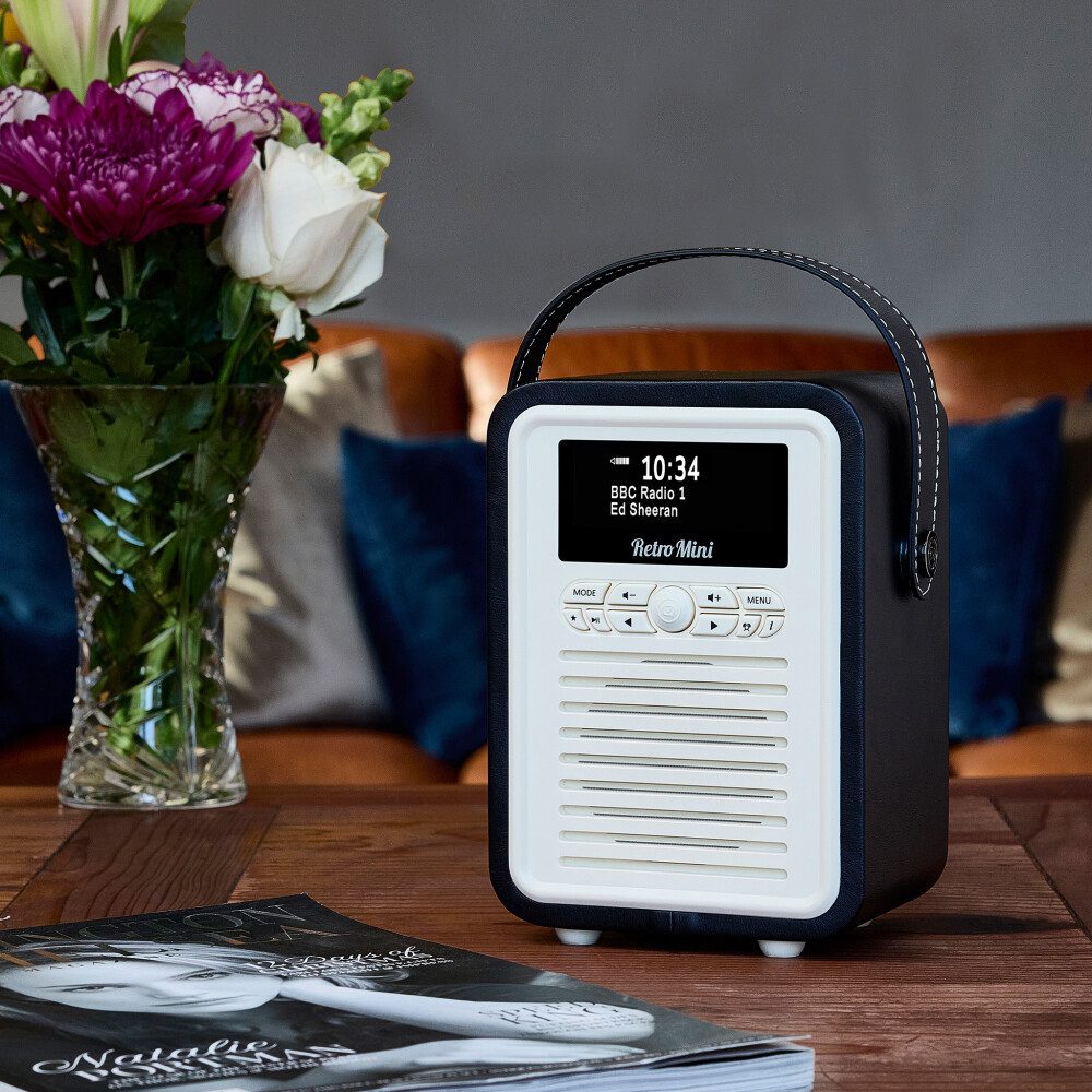 VQ VQ Retro Mini DAB/DAB+ Digitalradio Bluetooth, Wecker – Schwarz VQ Digitalradio (DAB)