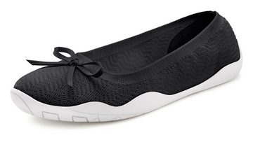 LASCANA Sneaker Ballerinas mit flacher & flexibler Sohle, superleicht, Slipper, Halbschuh VEGAN