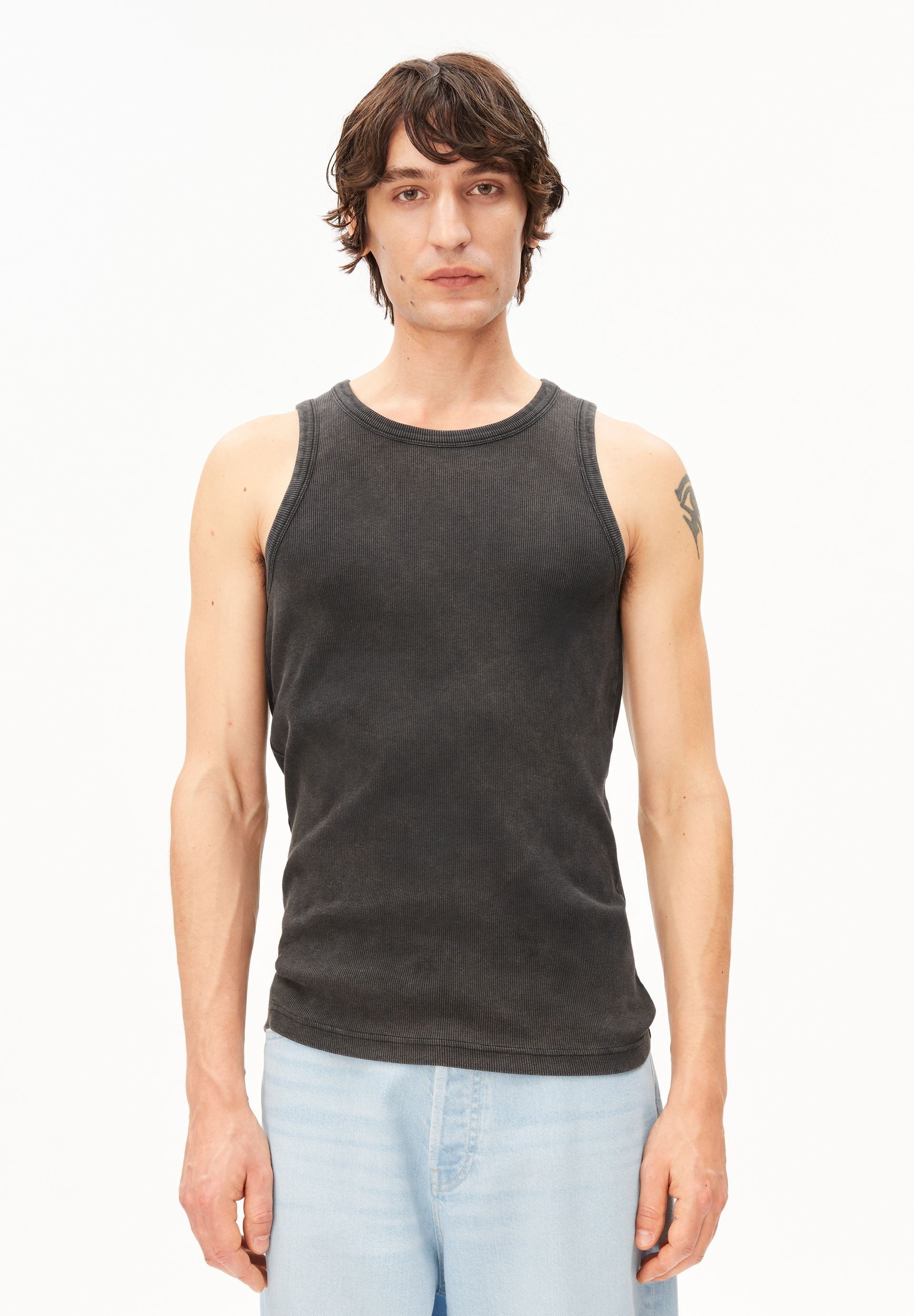 Shirttop GMT DYE Ripp-Top aus Bio-Baumwoll Mix