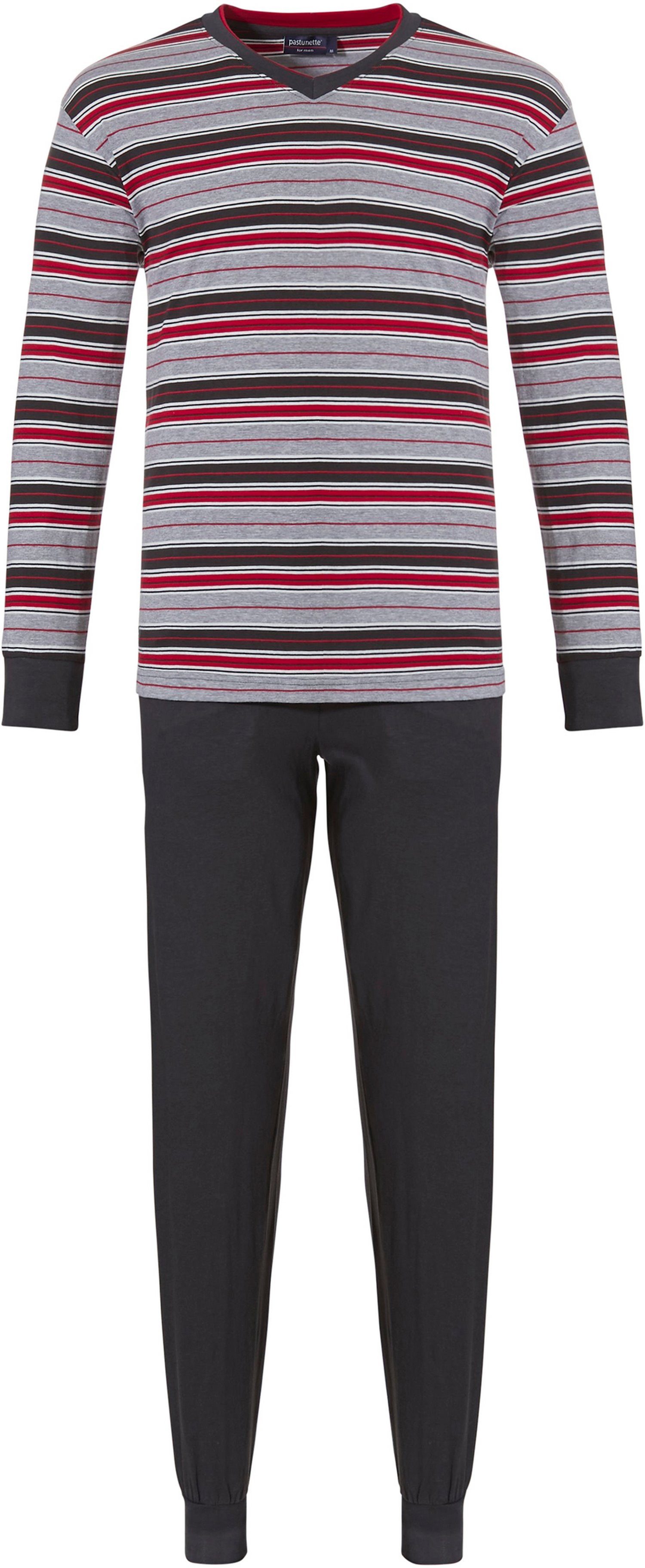 Schlafanzug Herren Pyjama klassisch