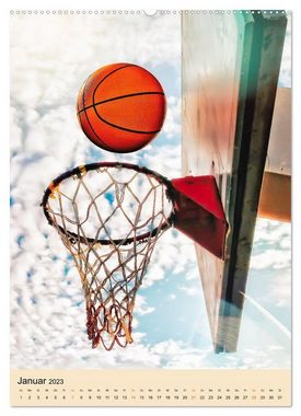 CALVENDO Wandkalender Basketball Fun (Premium, hochwertiger DIN A2 Wandkalender 2023, Kunstdruck in Hochglanz)