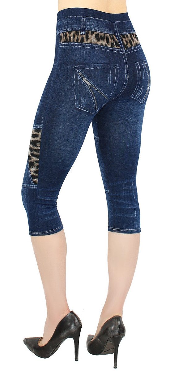 dy_mode Caprileggings Capri Jeggings Damen High günstig online kaufen