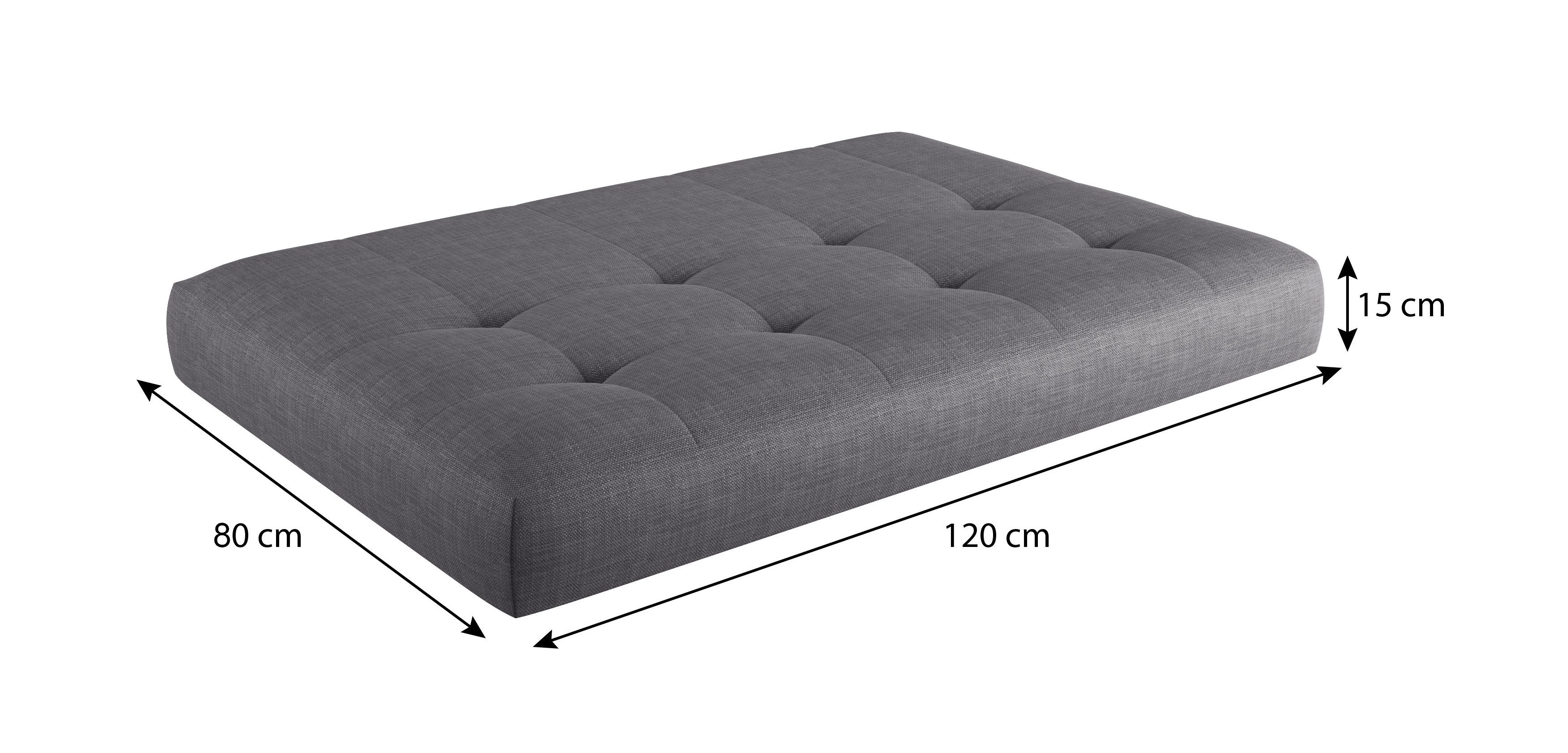 sunnypillow Palettenkissen Palettenkissen VERONA 2er Set, palettenmöbel palettencouch polsterauflage