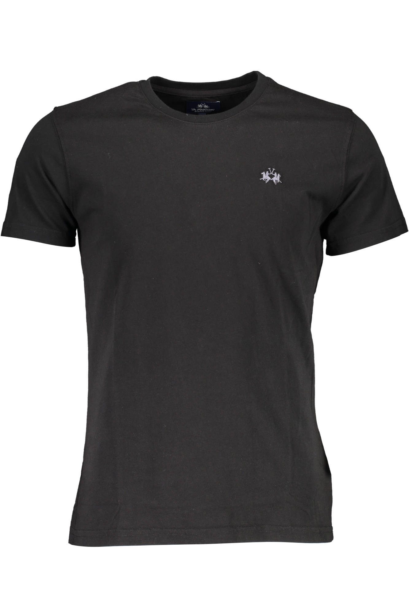 La Martina T-Shirt Herren Kurzarm-T-Shirt Schwarz - Regular Fit mit