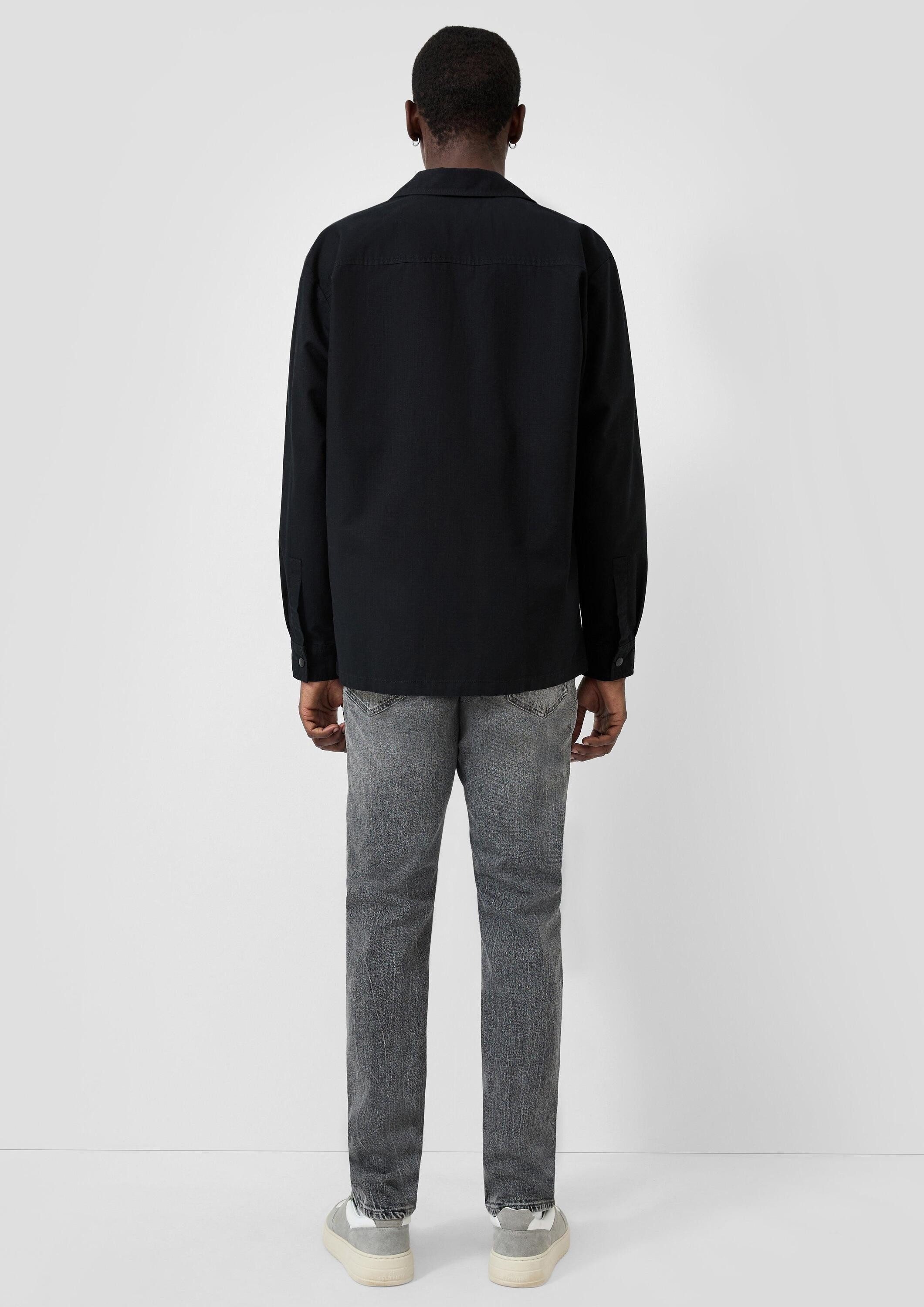 QS Hemdjacke Hemd Overshirt in Ribstop