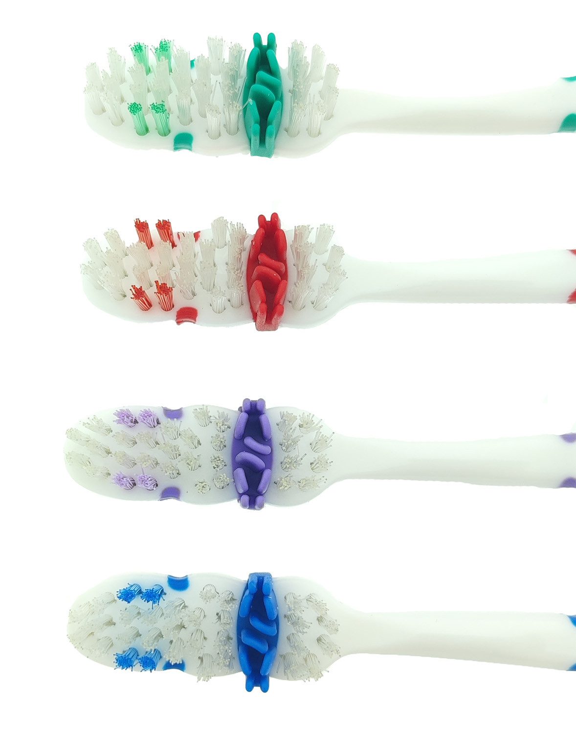 HundB Zahnbürste Zahnbürsten 4er Set farbig Erwachsene Mundpflege, Zahnpflege Zahnfleischpflege Mundhygiene