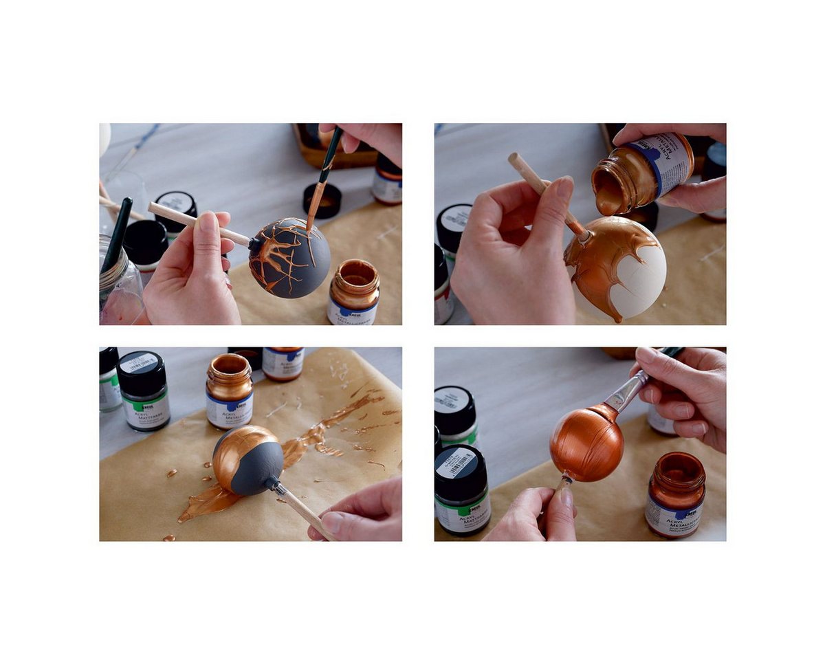 Thumbnail - C. KREUL Acrylfarbe KREUL Acryl Metallicfarbe kupfer 50ml Glas