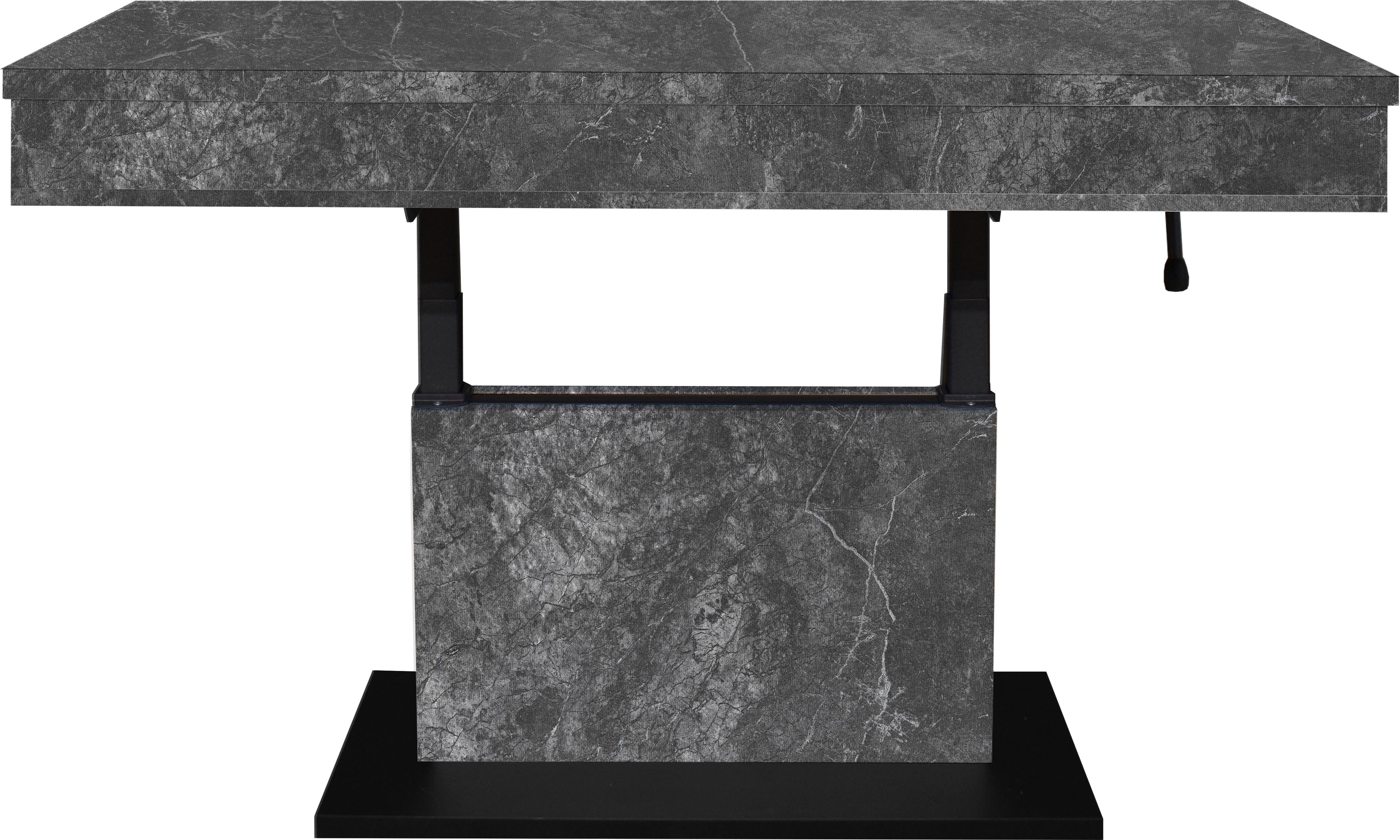 Mäusbacher Couchtisch Lift Couchtisch, höhenverstellbar 58-77cm,Tischplatte aufziehbar, Staufach, 110cm breit