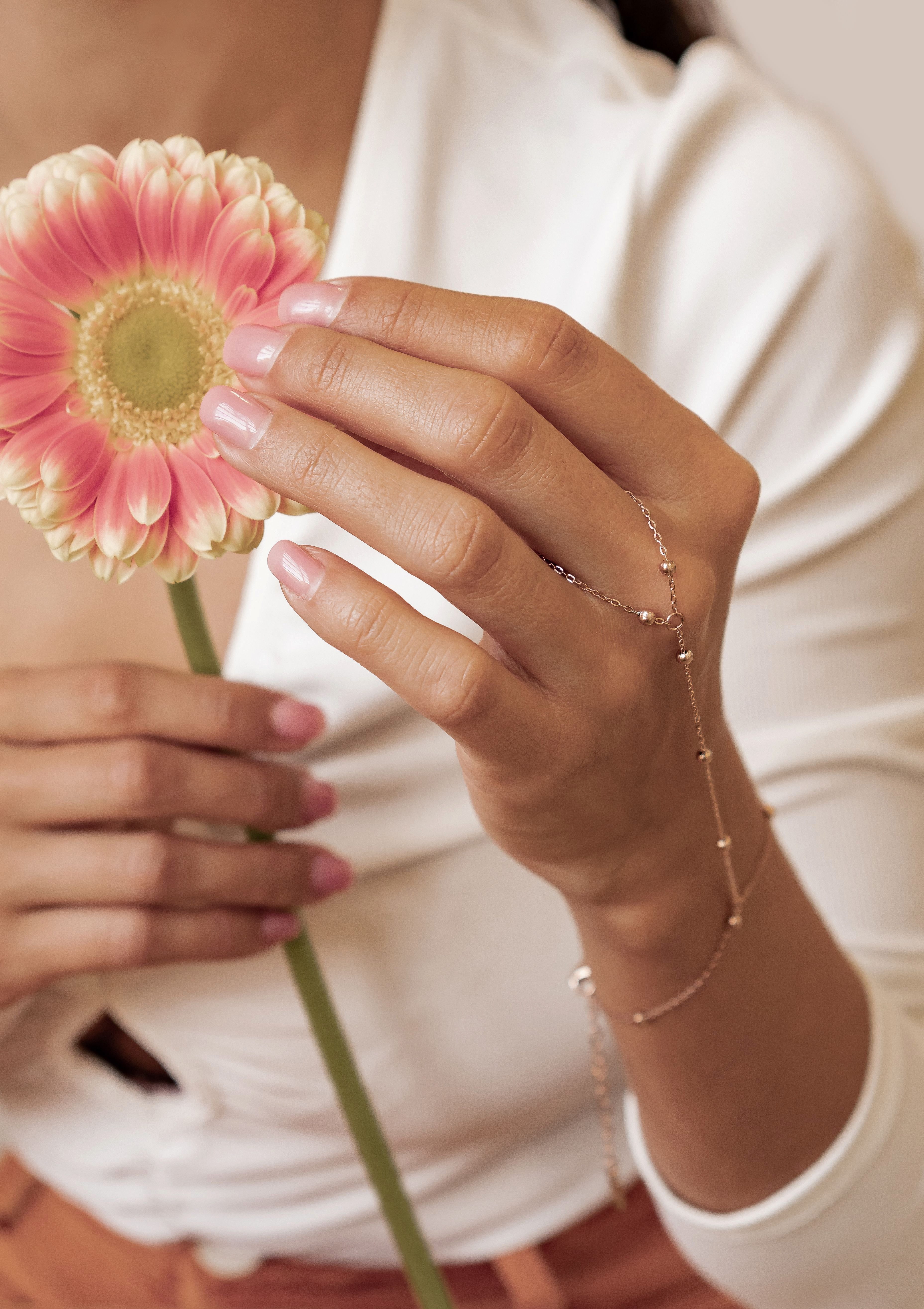 Hey Happiness Armkette Elegante Handkette, Hand Chain Armband Satelliten, Starburst, Rolo