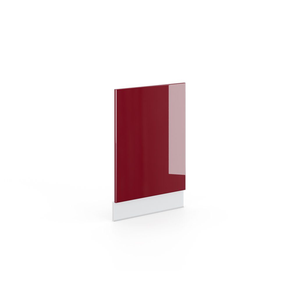 Vicco Frontblende Fame-Line, Bordeaux Hochglanz/Weiß, 45 cm ohne Arbeitsplatte