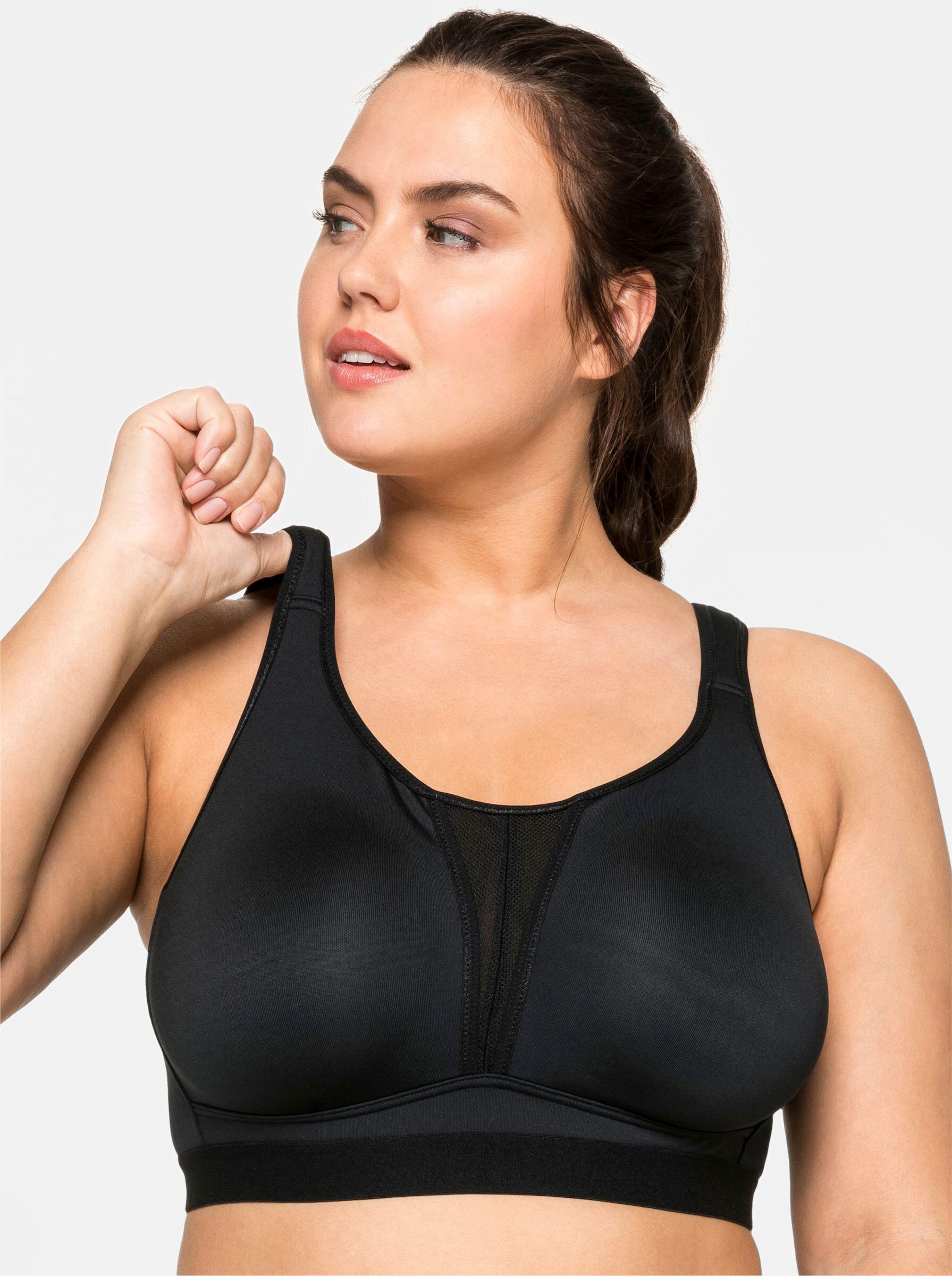 Sheego Bügelloser BH Sport-BH ohne Bügel . günstig online kaufen