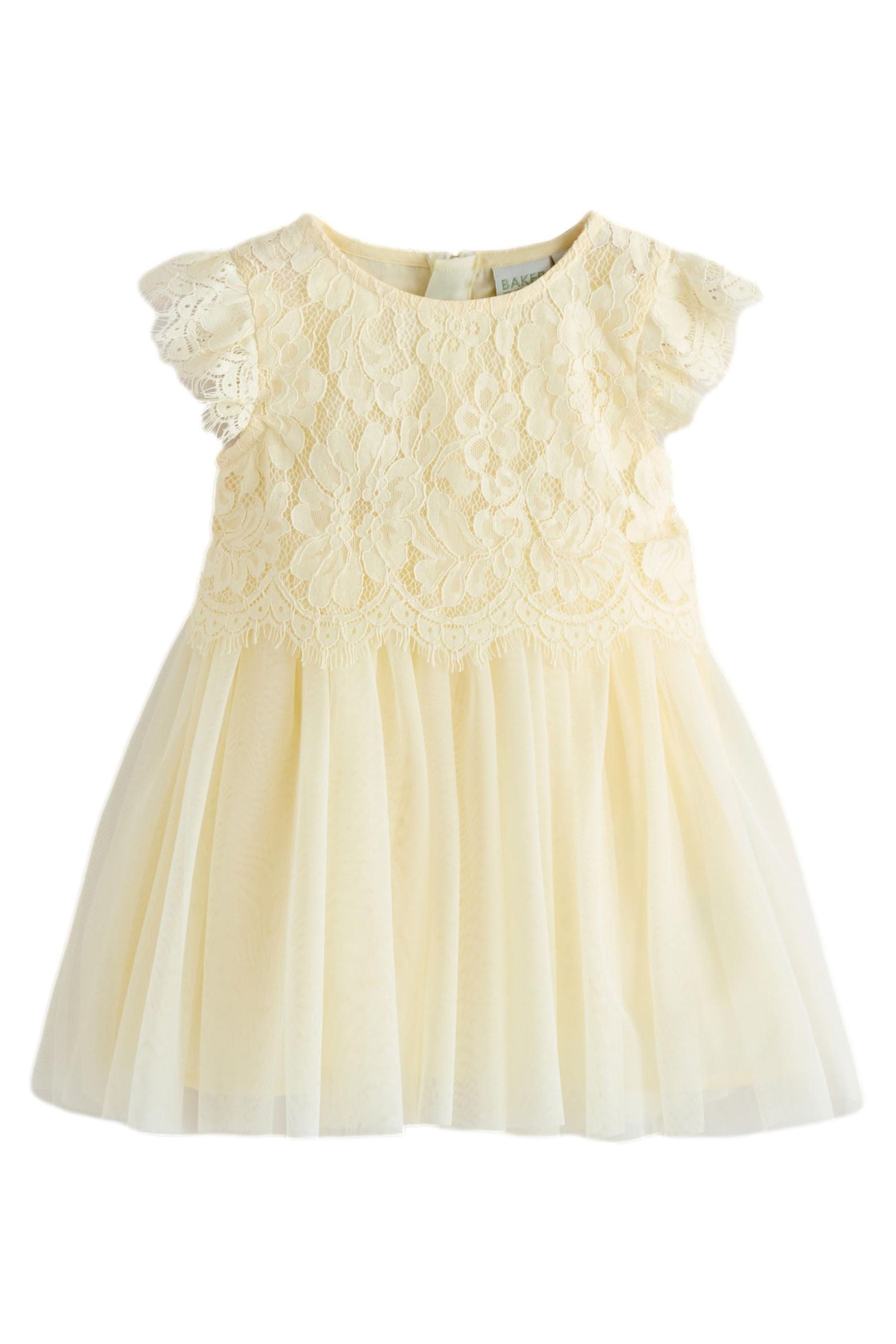 Baker by Ted Baker Tüllkleid Baker By Ted Baker Mesh-Kleid mit Spitze (1-tlg)