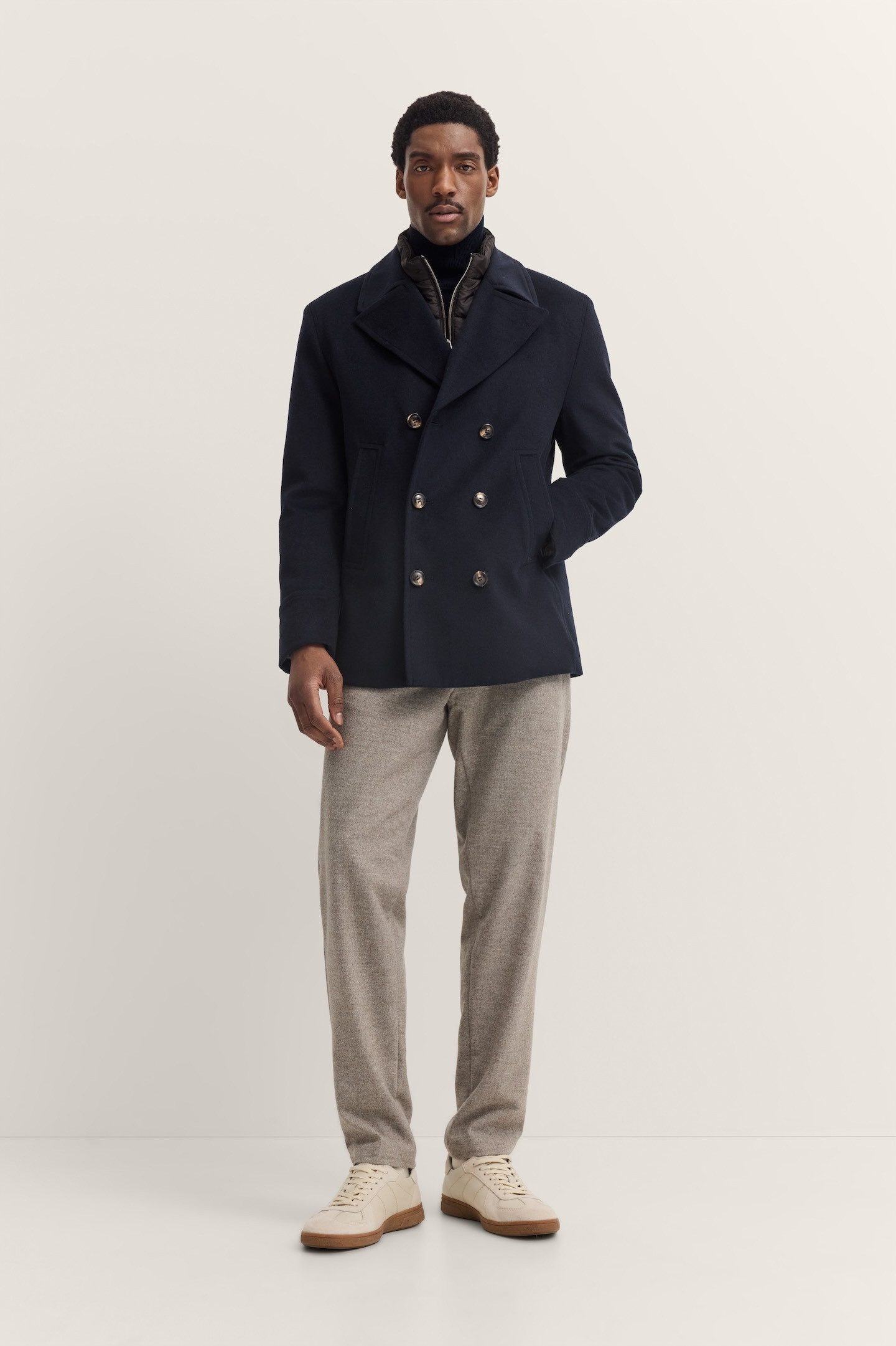 bugatti Cabanjacke Rainseries wasserfest mit Westen-Einsatz und Reverskragen