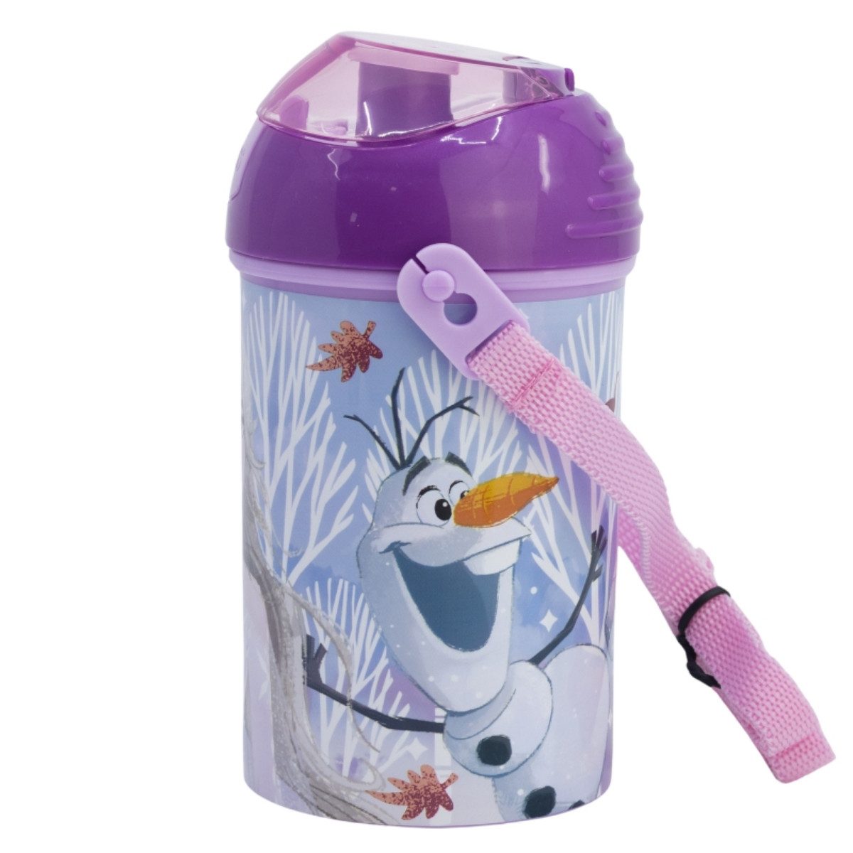 Storline Trinkflasche Disney Frozen Kinder 450 ml Pop-Up Flasche mit Druckknopfdeckel
