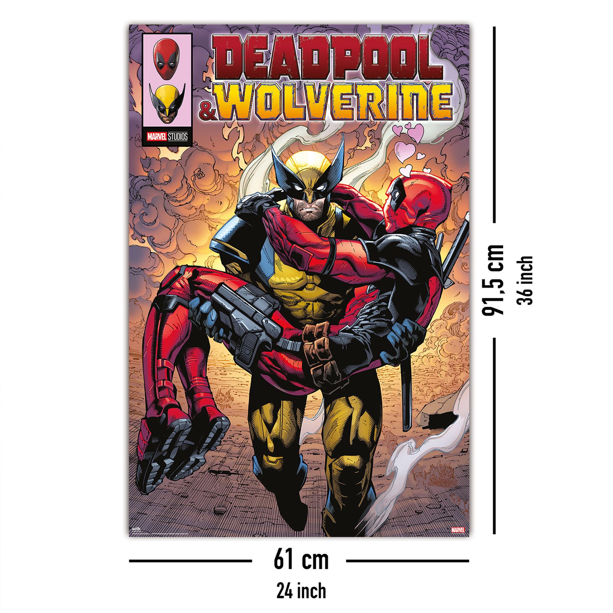 Grupo Erik Poster Marvel Comics Poster Deadpool & Wolverine 1 61 x 91,5 cm – Bild 5 von 5