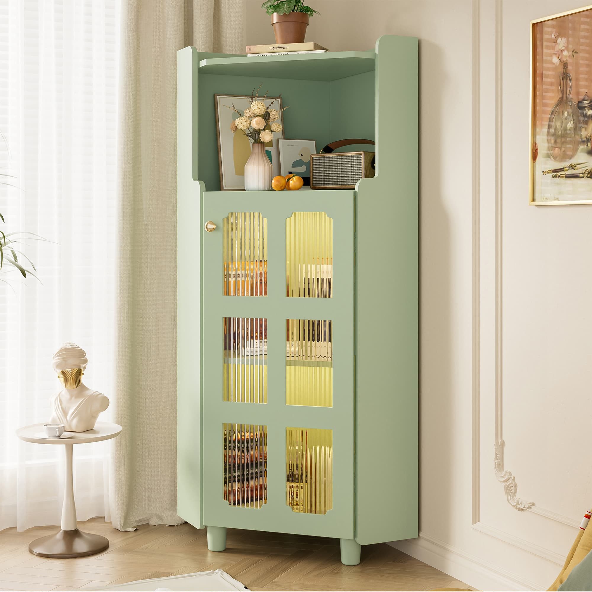 ANYSUN Eckkleiderschrank mit LED-Beleuchtung (Set, 1er set) Breite 63.5 cm