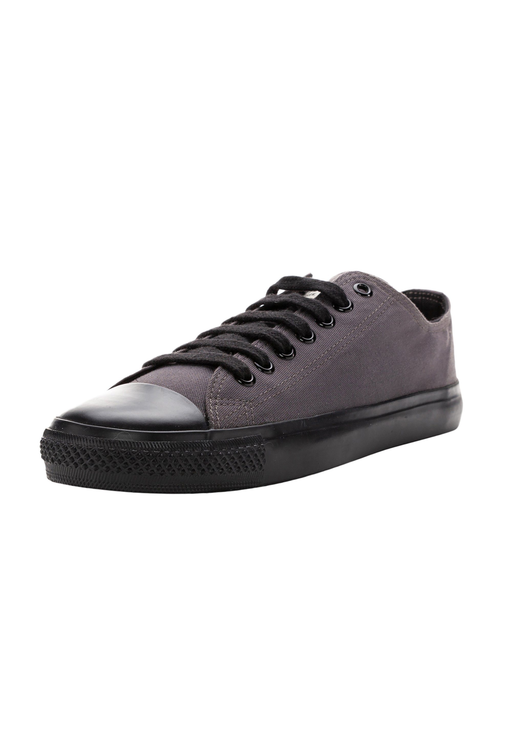 ETHLETIC Black Cap Lo Cut black grey pewter - Sneaker jet Fairtrade Produkt