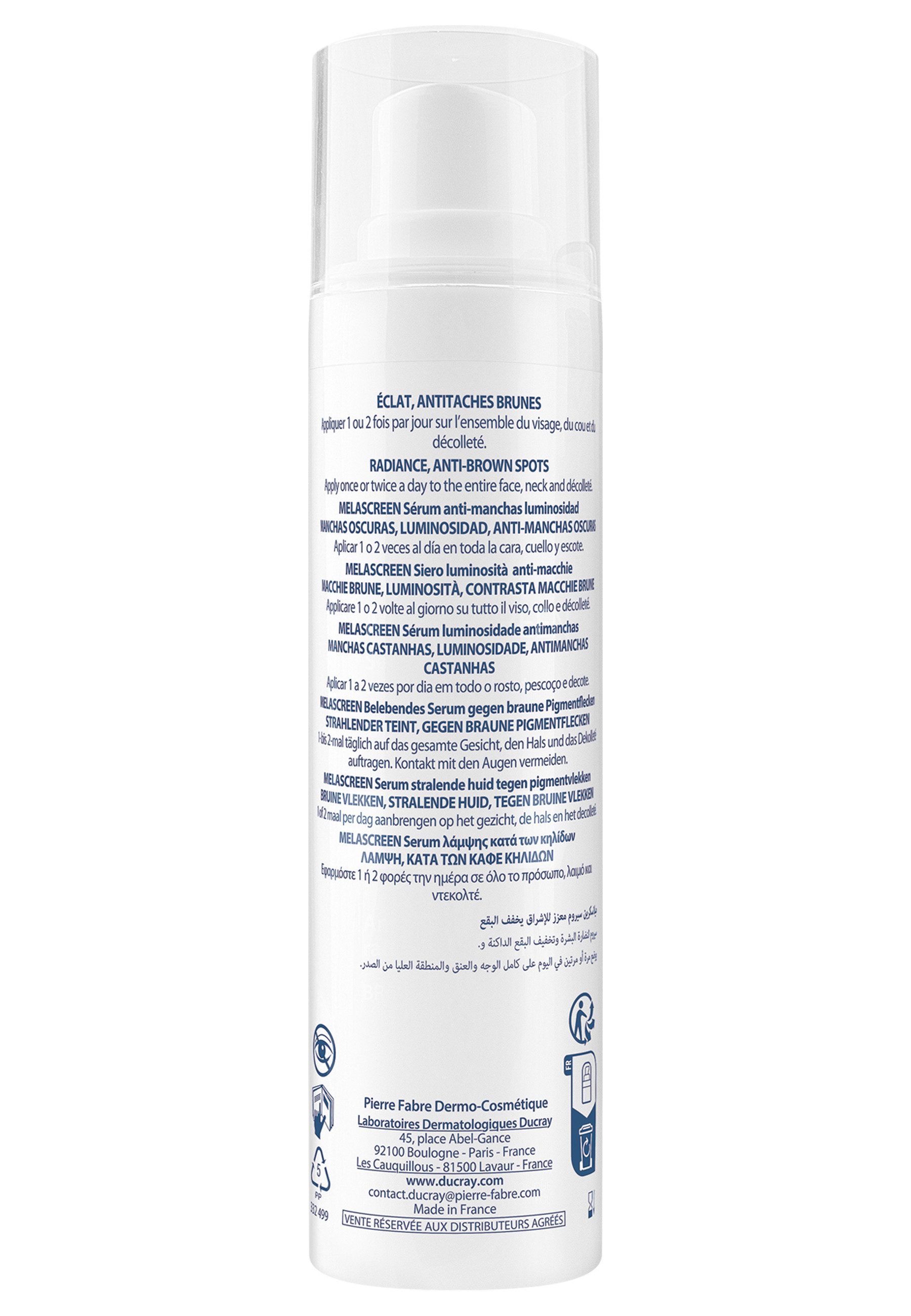 Ducray Gesichtsserum MELASCREEN belebendes Serum gegen Pigmentflecken -, 1-tlg., spendet Feuchtigkeit