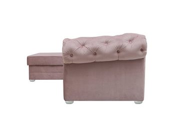 MOEBLO Ecksofa Avia, mit Schlaffunktion mit Bettkasten Eckcouch Wohnlandschaft Sofa mit Ottomane Eckgarnitur Polsterecke, (BxTxH):280x180x81 cm, mit Relaxfunktion