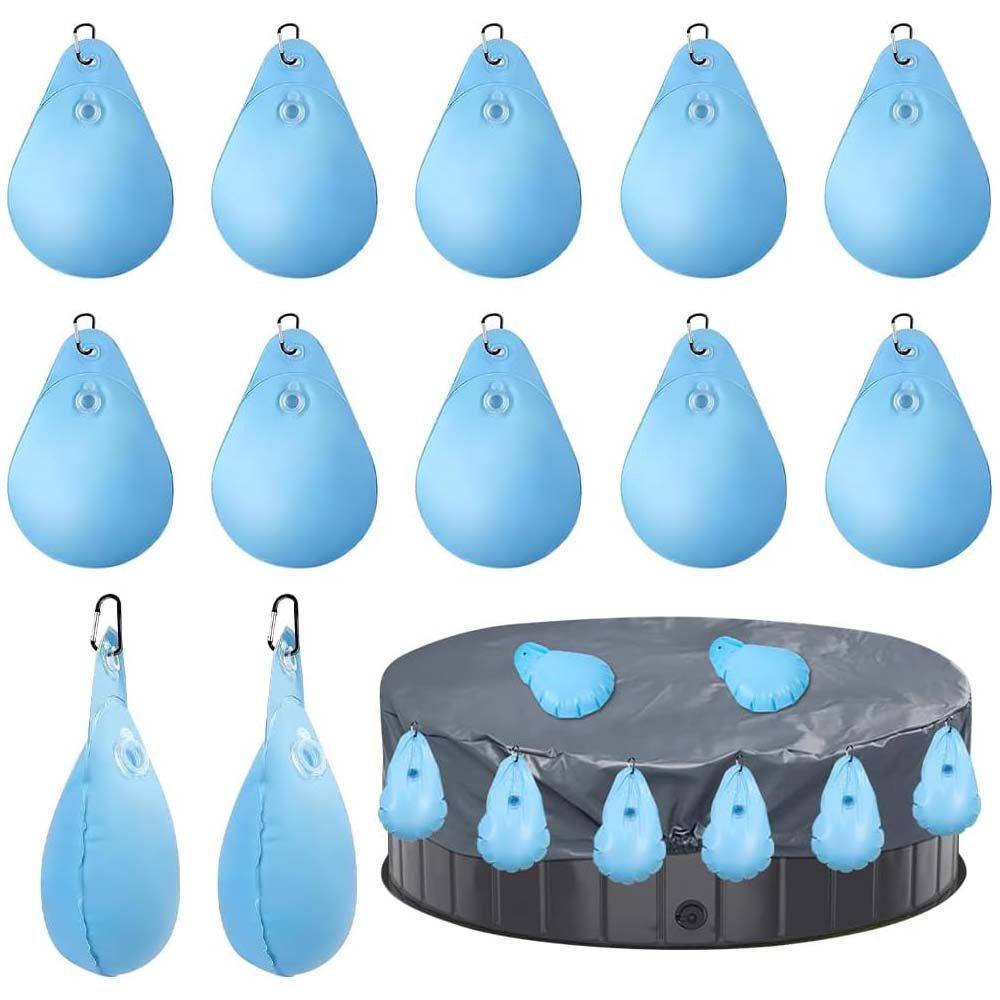 PRIISF Schwimmbecken 12er Poolabdeckung Gewichte Wassersack Poolabdeckung H günstig online kaufen