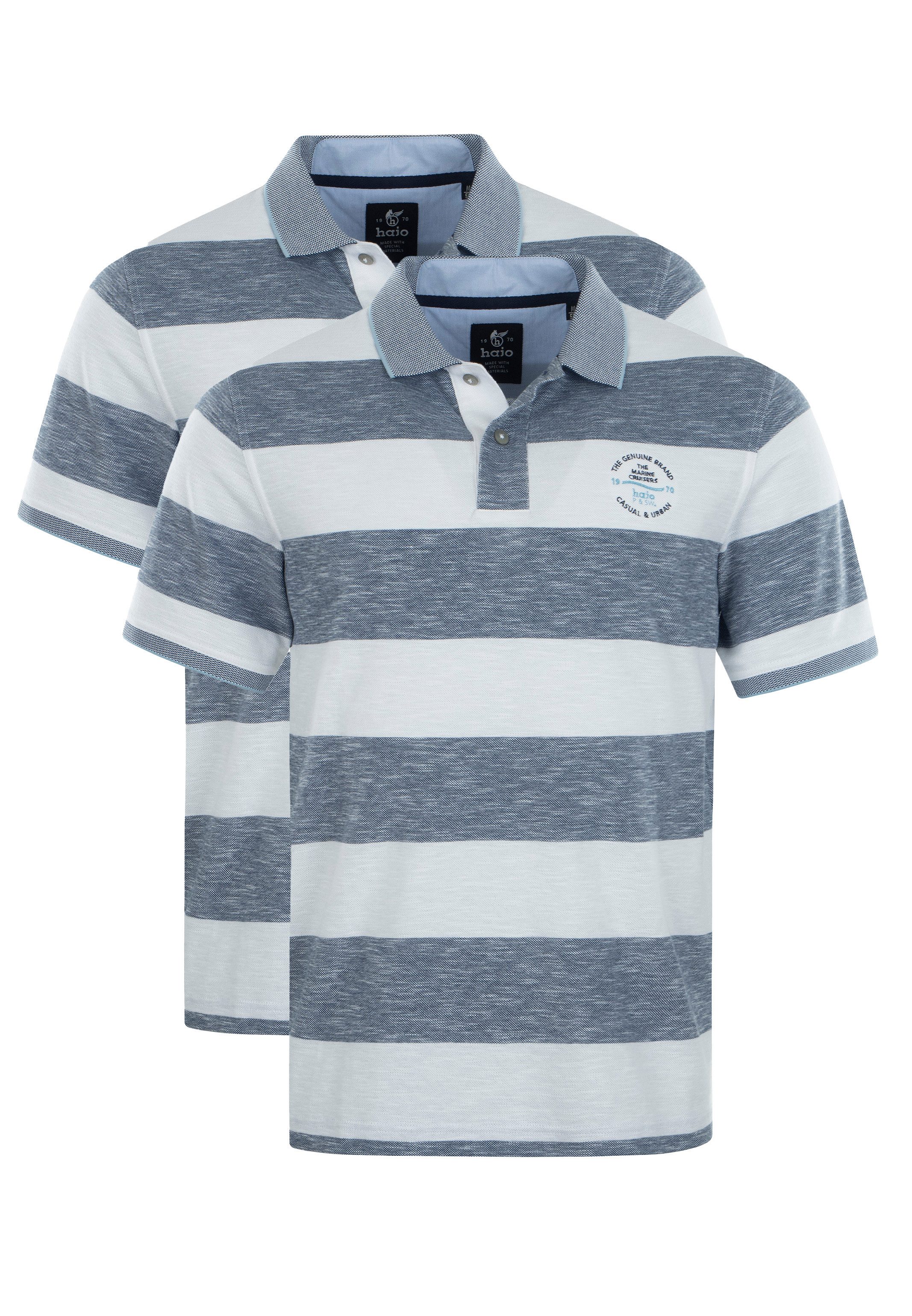 Hajo Poloshirt 2er Pack Riviera (Spar-Set, günstig online kaufen