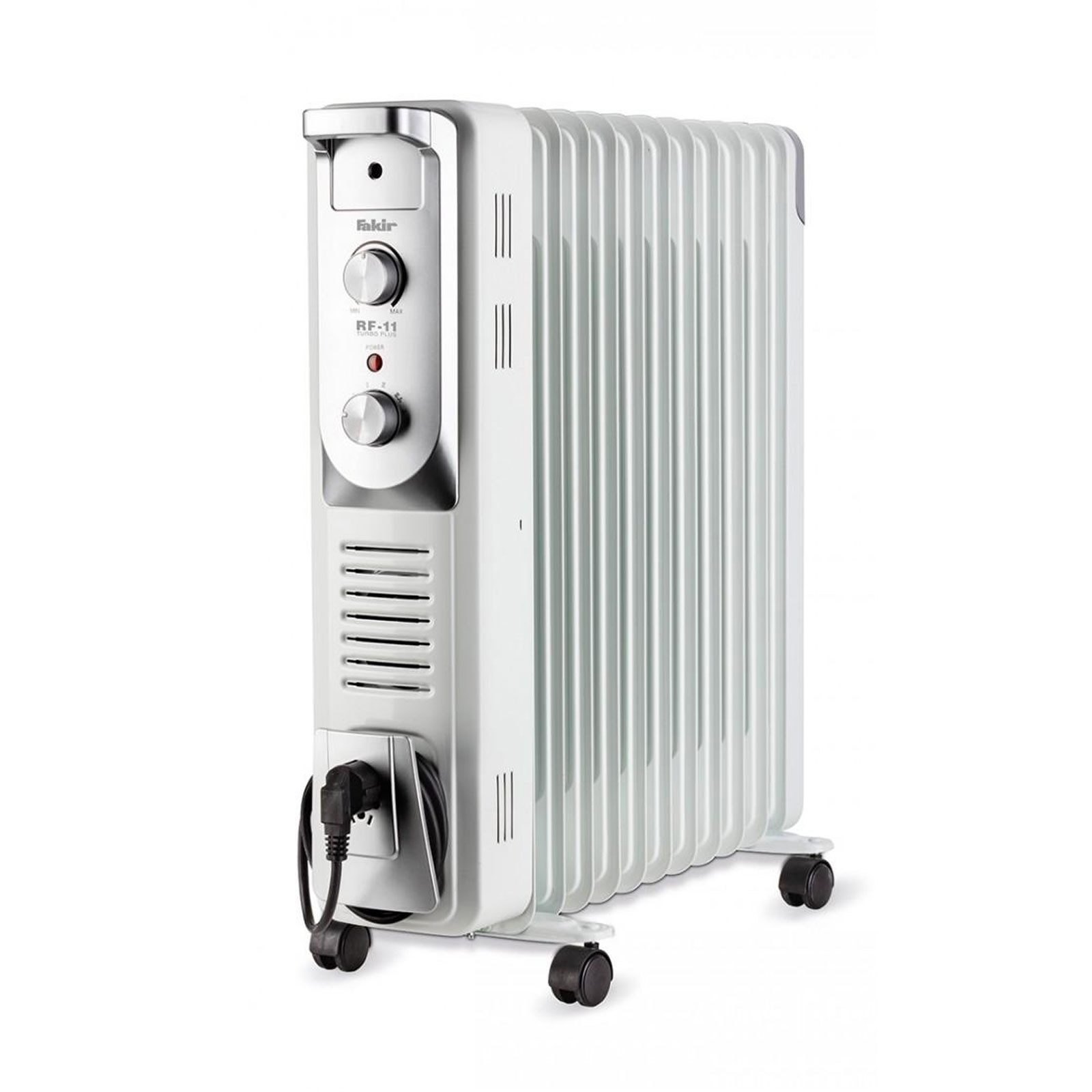 FAKIR Ölradiator RF-11 Turbo Plus, 11 Rippen, 4 Stufen, Thermostat, 4 Lenkrollen