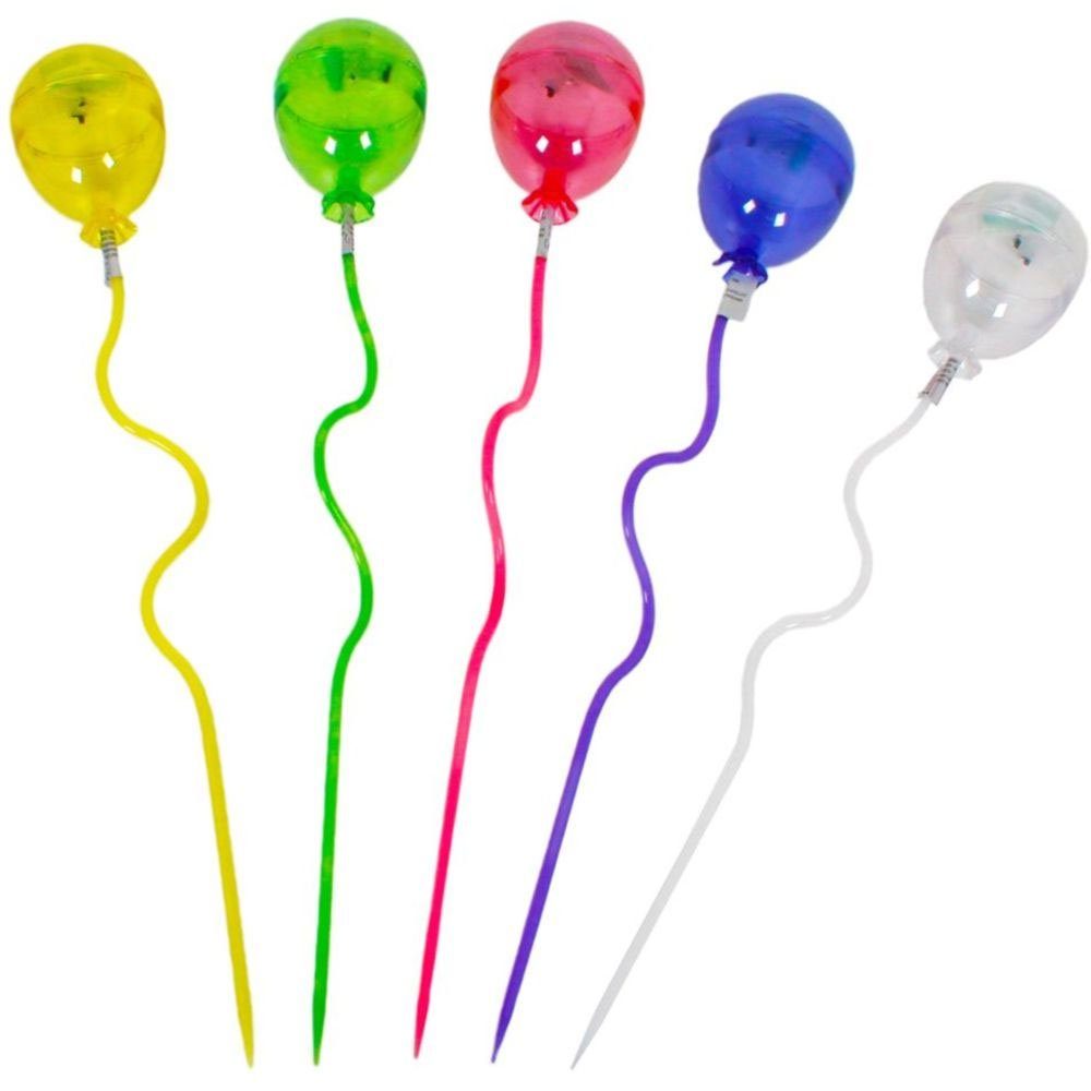 etc-shop LED LED-Leuchtmittel verbaut, Außen Solarlampe Solar Luftballon Solarleuchte, Solarleuchte bunt Stecklampe fest