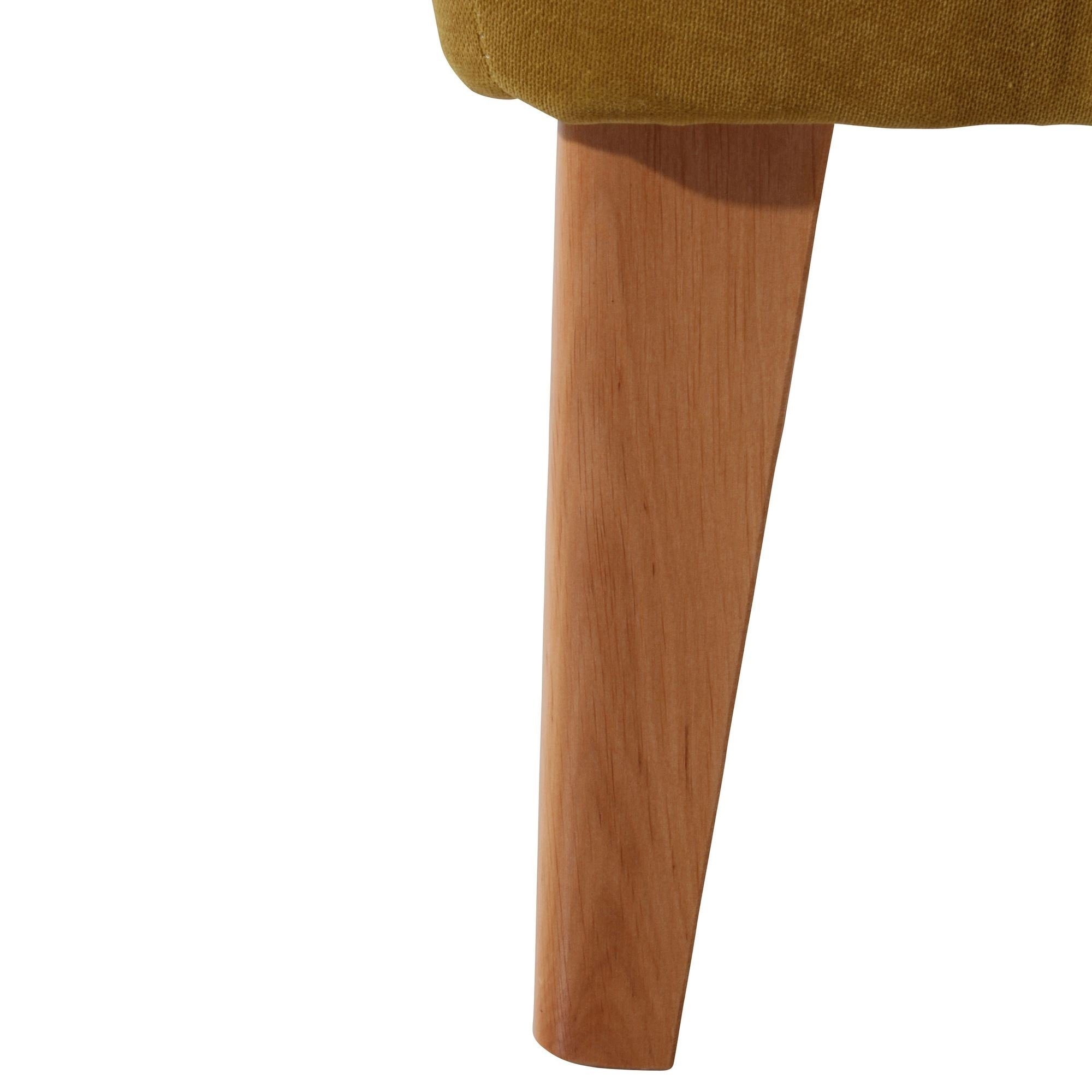 inkl. Sessel Sitz hochwertig 58 mais Sessel Kessel Kostenlosem Versand, natur / 1-St), Kaiya verarbeitet,bequemer aufm Bezug Buche Veloursstoff (Sparpreis 21235