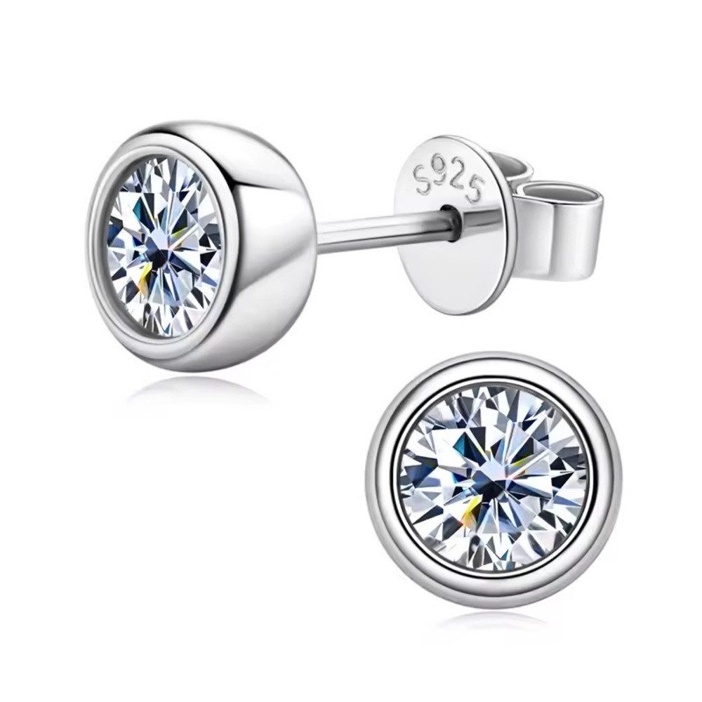 ROUGEMONT Paar Ohrstecker Moissanit Ohrstecker, Hypoallergen günstig online kaufen