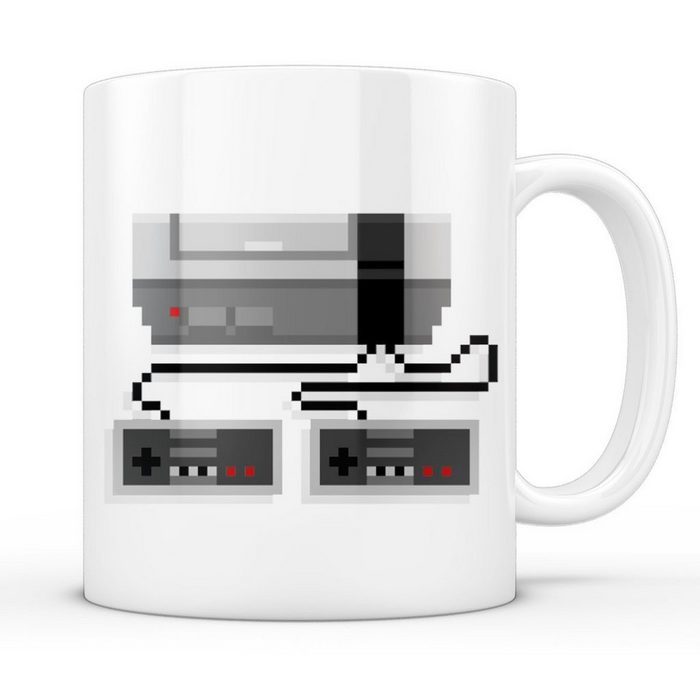style3 Tasse Keramik Retro 8-Bit Kaffeebecher Tasse nes classic gamer nintendo entertainment system