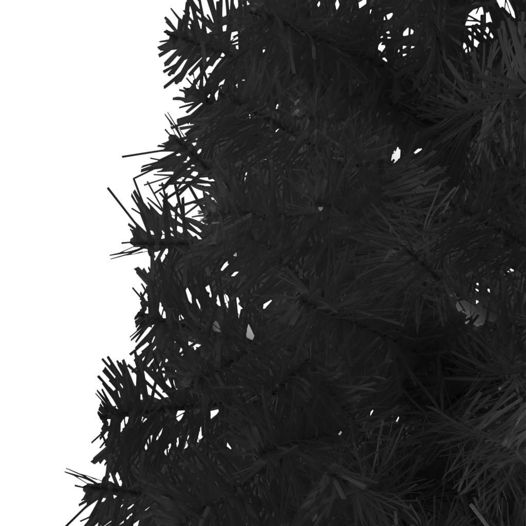 Ständer Weihnachtsbaum Schwarz Künstlicher cm Künstlicher Schlank Halb-Weihnachtsbaum furnicato 210