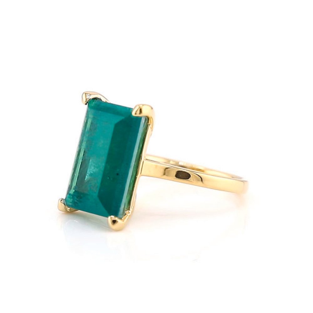 Cavill Solitärring Cavill Ring 6,3 ct grüner Quarz, vergoldet, Sterlingsilb günstig online kaufen