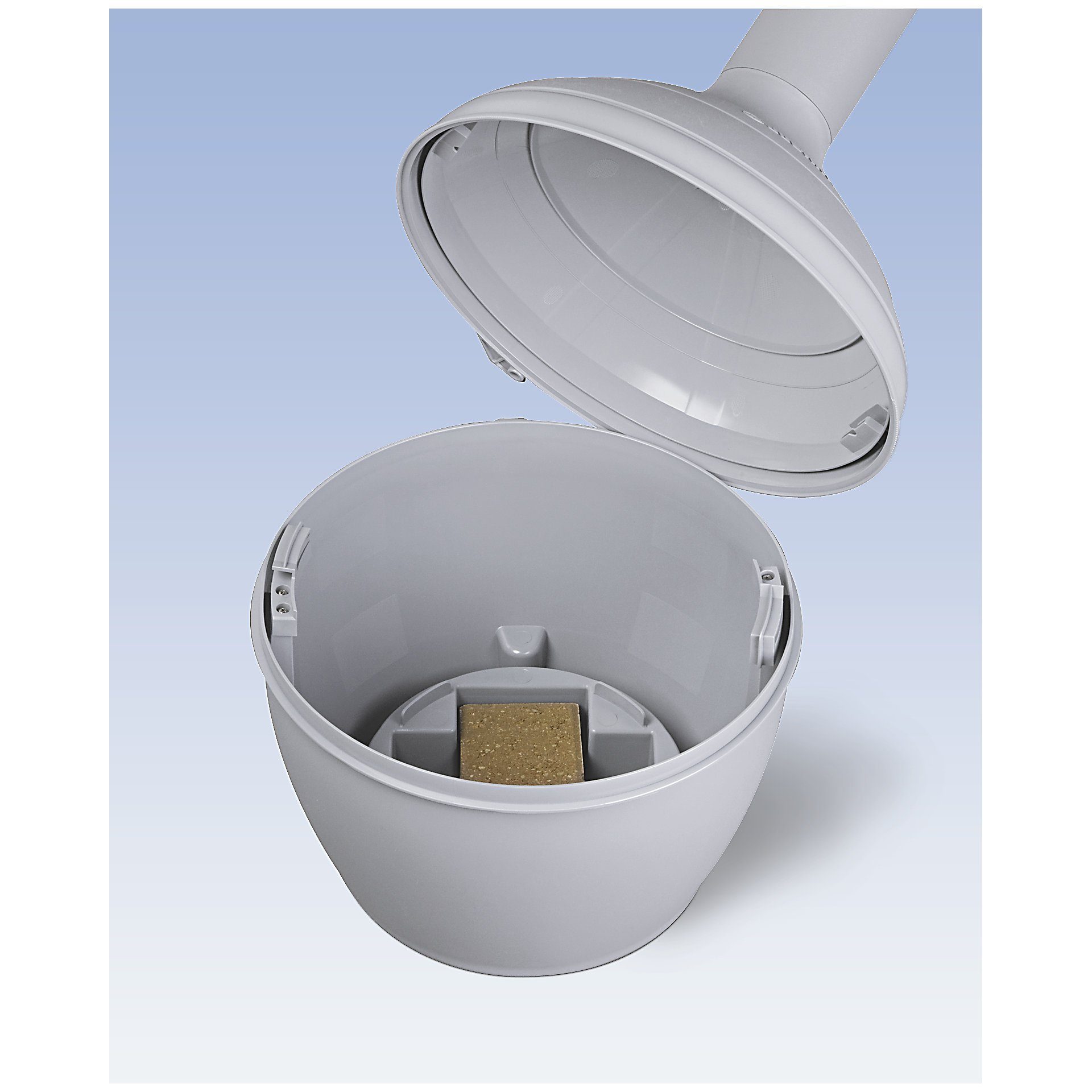 PROREGAL® Aschenbecher Sicherheits-Standascher, selbstlöschend, 15L, Schwarz 97x31cm HxB