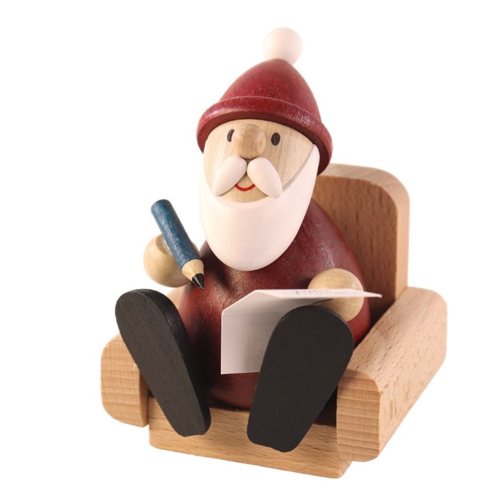 Ullrich Kunsthandwerk Weihnachtsmann Ullrich Geschenkbox Weihnachtsmann im Sessel 9 cm