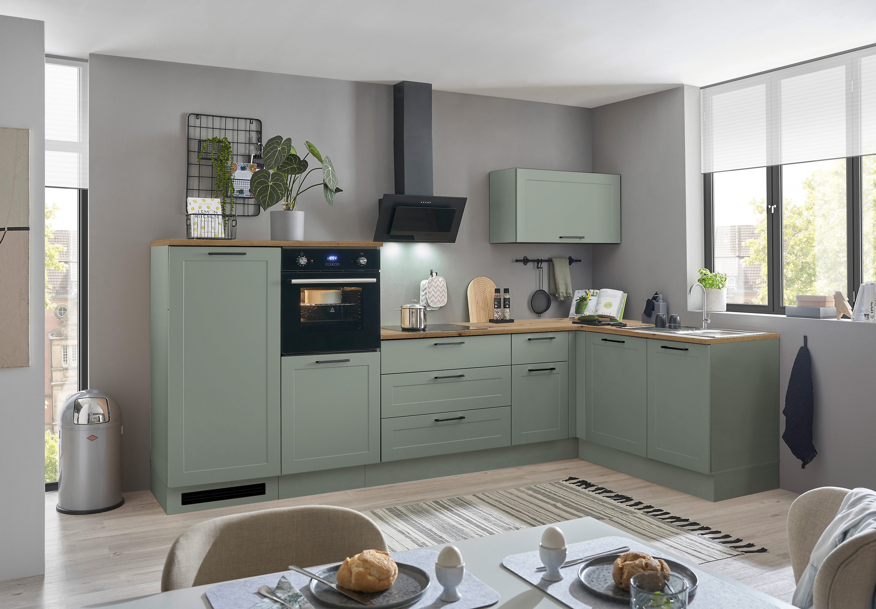 BASIC by Balculina Winkelküche Marsi, Stellmaße 320x175 cm, wahlweise mit E günstig online kaufen