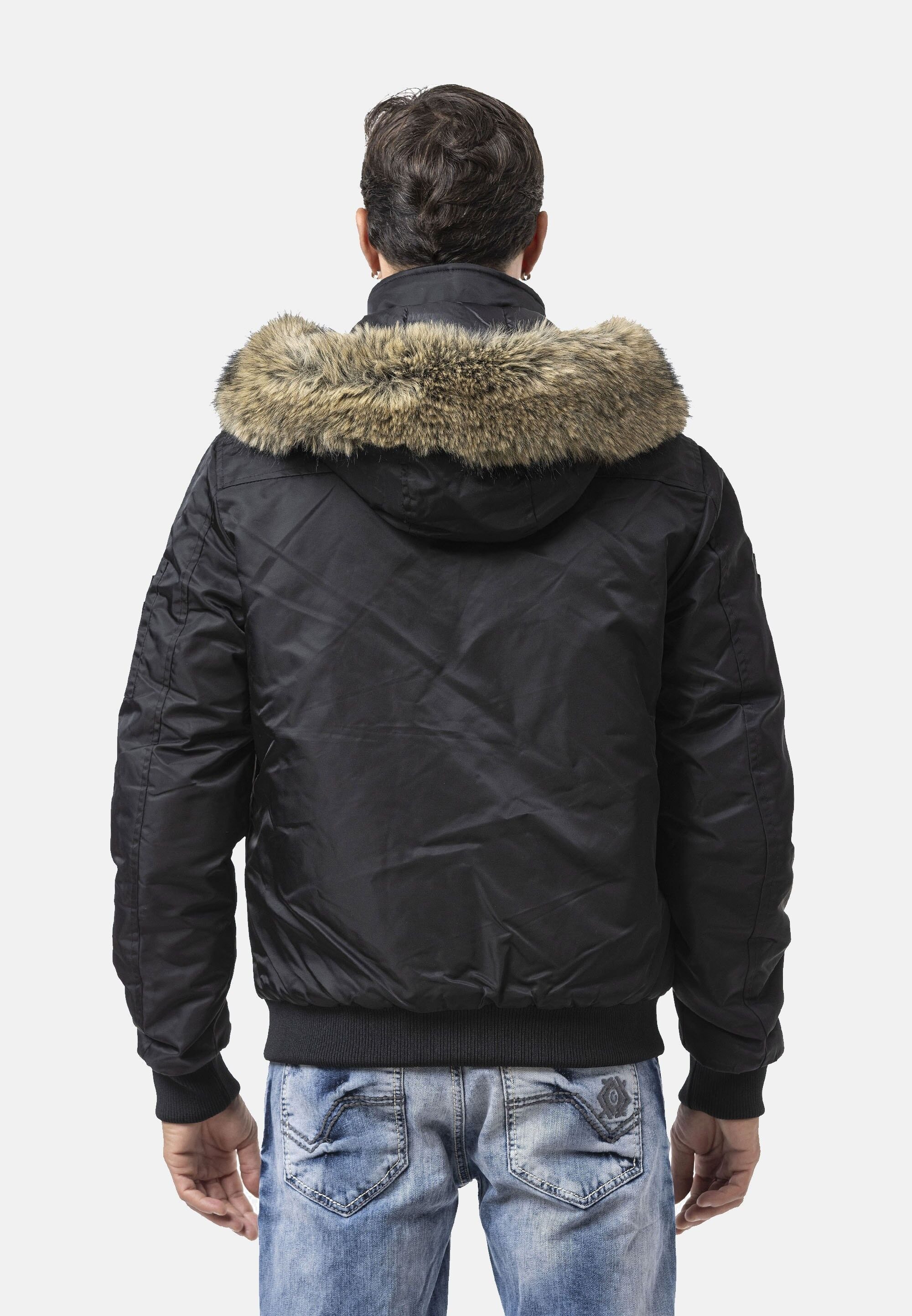 Cipo & Baxx Winterjacke CM229 mit mehreren Patches, Stickereien und Label-Elementen – Bild 3 von 5